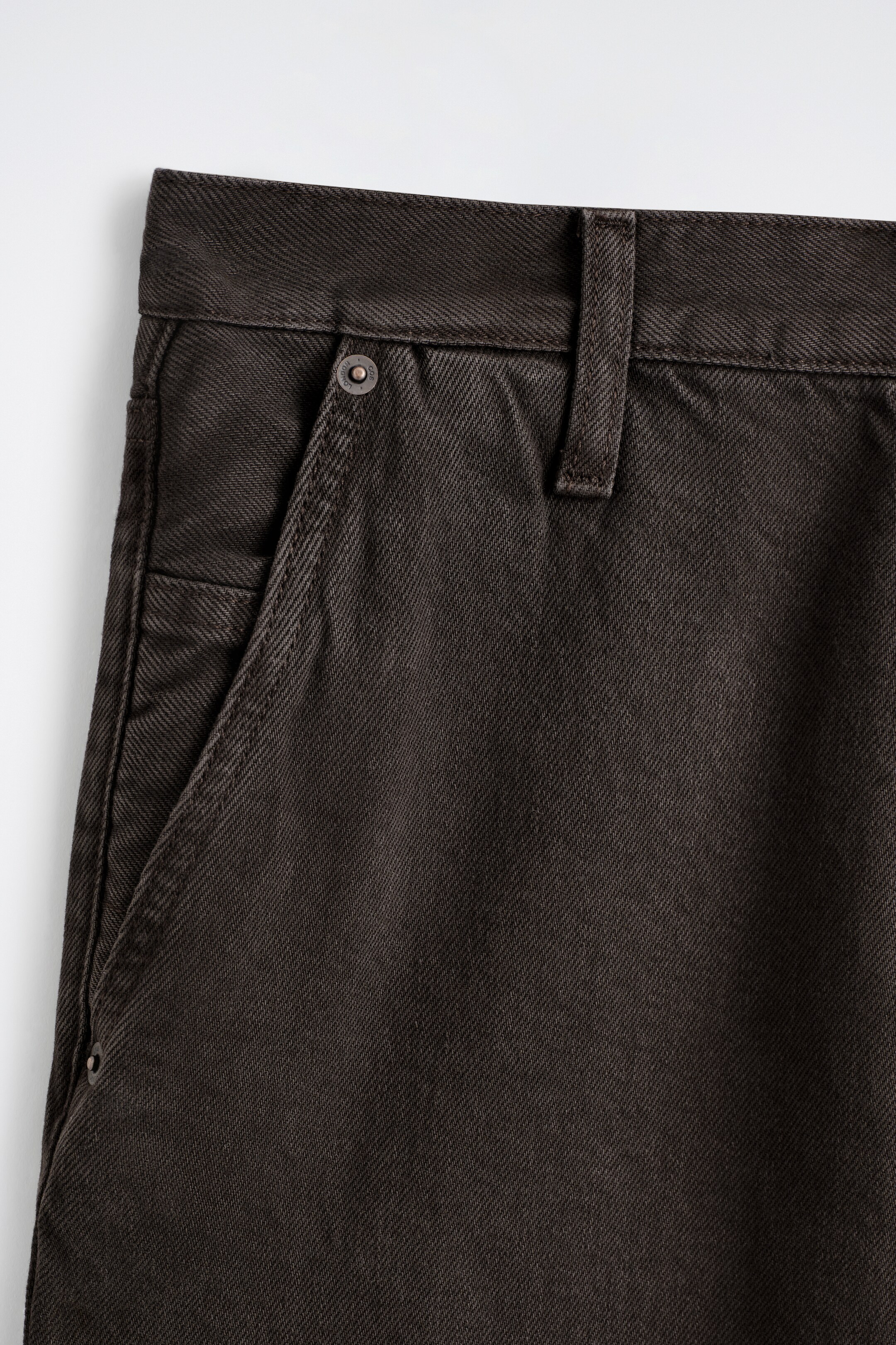 Ingrandisci l'immagine: WIDE-LEG DENIM TROUSERS - DARK BROWN - UOMO | H&M CH 2