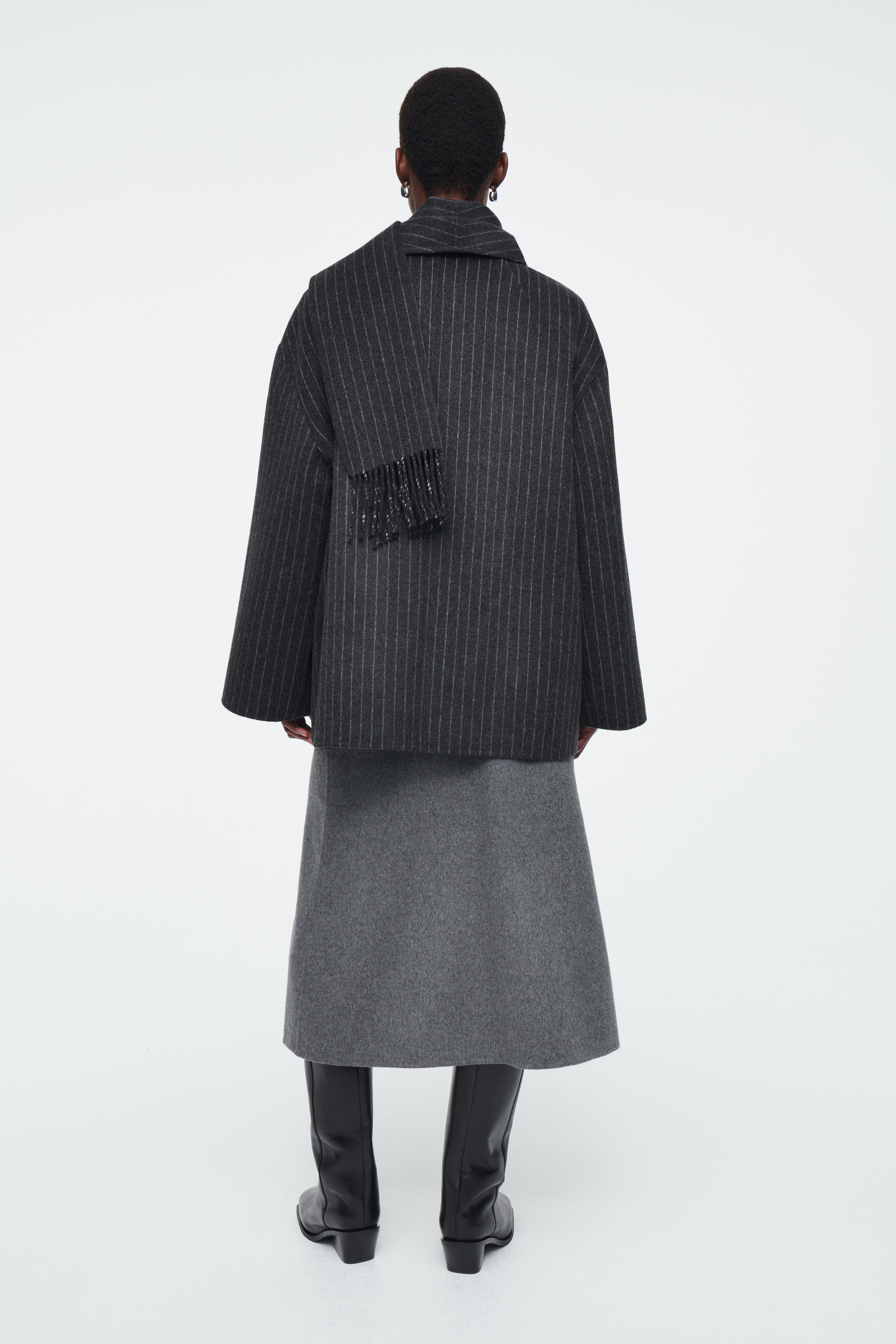 ジャケット・アウター scarf docking drape coat Men's Dockers® Wool Scarf Coat