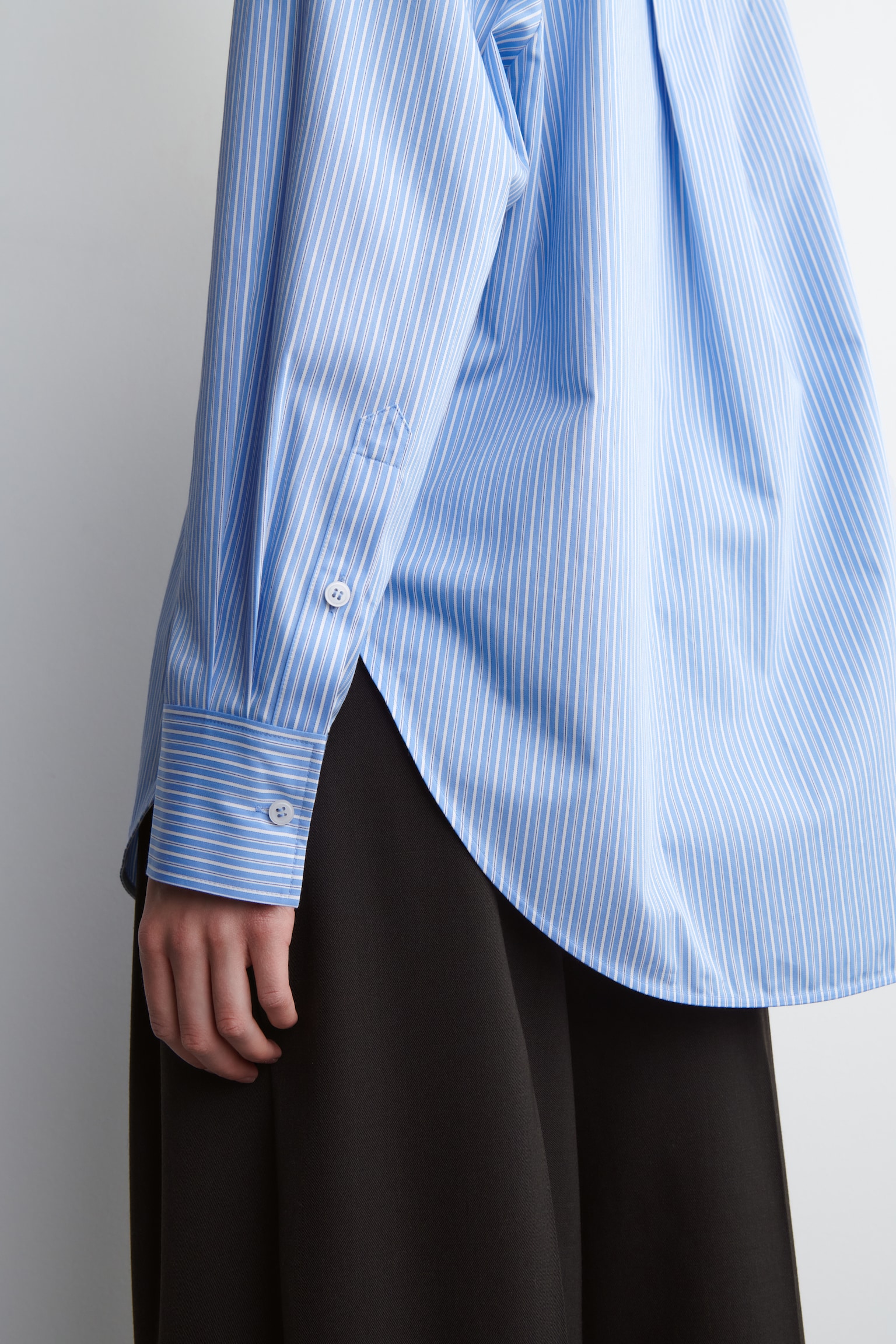 CAMICIA SARTORIALE IN COTONE PIMA - BLU / RIGHE/BIANCO/AVORIO / GESSATO/ROSA/LILLA - 8