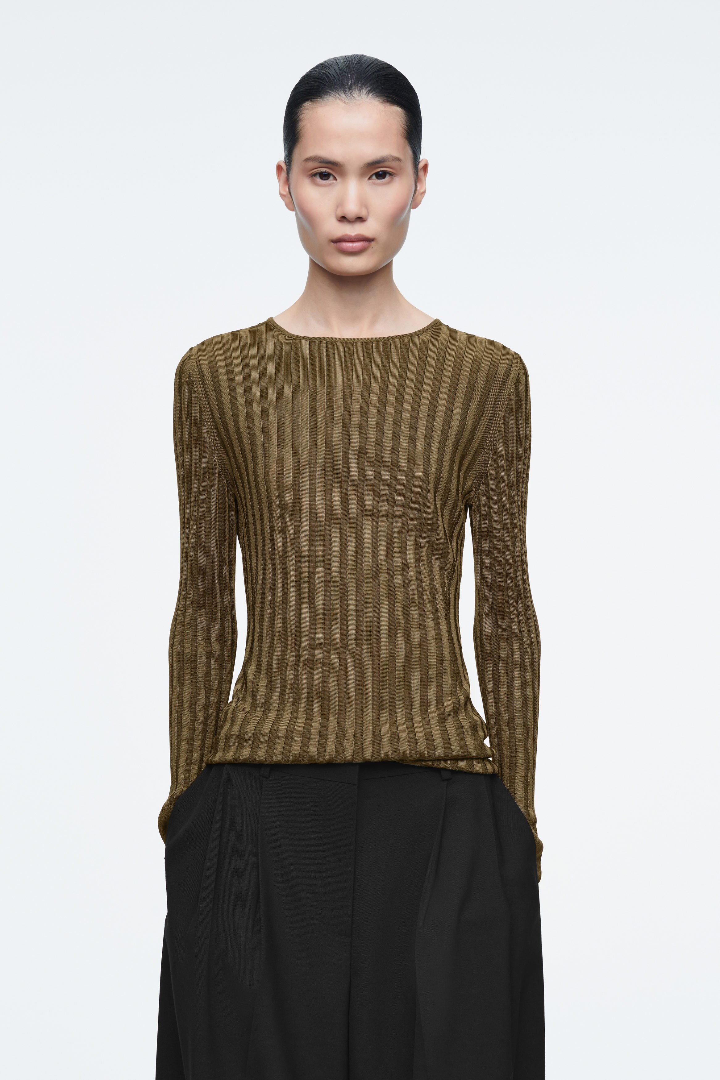 [RECTO] / ☆ 25SS RECTO LOGO RIBBED JERSEY LONG SLEEVES TOP RECTO - Official Website
