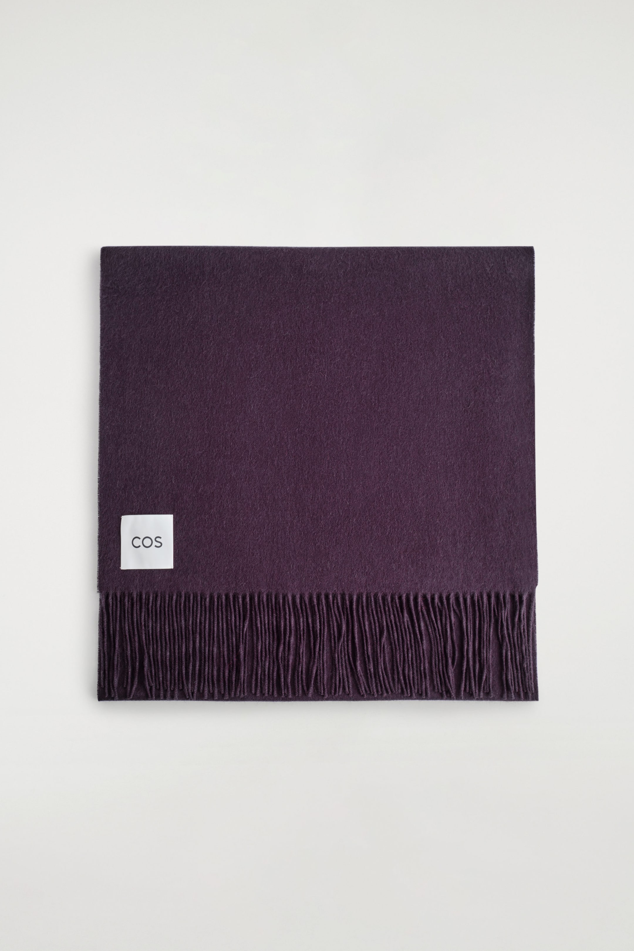 FRINGED WOOL SCARF
