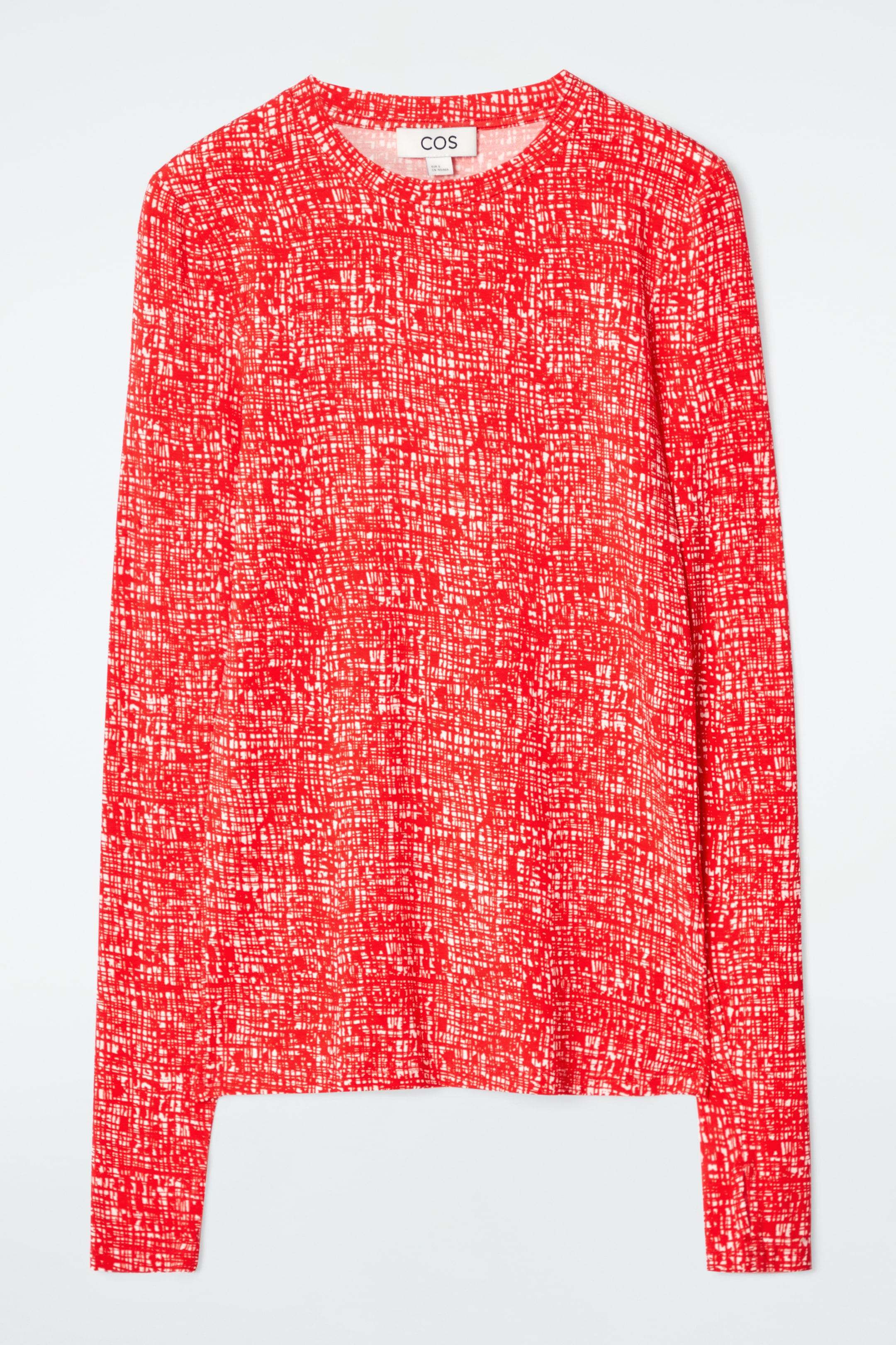 Zobrazit větší obrázek: SLIM LEHKÝ TOP S DLOUHÝM RUKÁVEM - RED / WHITE - ŽENY | H&M CZ 1