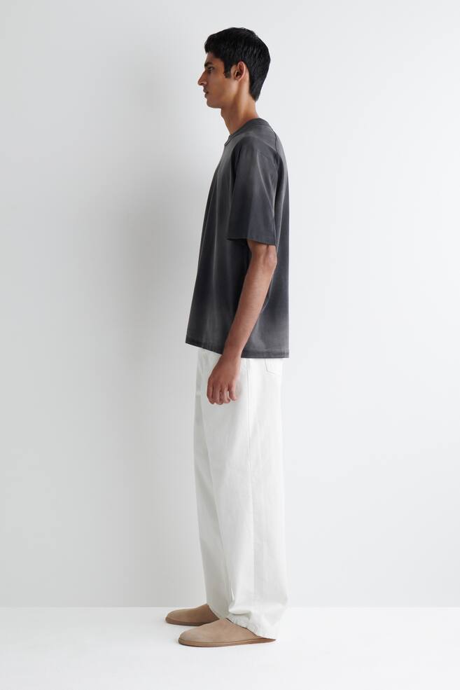 CAMISETA OVERSIZE DE ALGODÓN EFECTO LAVADO - NEGRO - 3