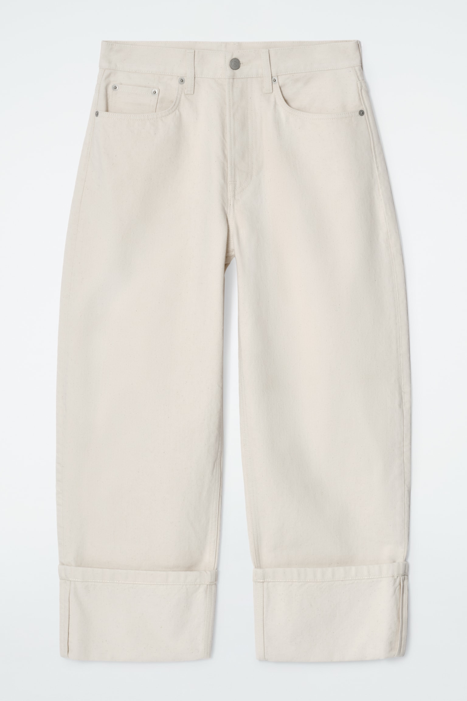 JEANS DE PERNA RETA COM DOBRA FACADE - CRU/Índigo Cru - 2