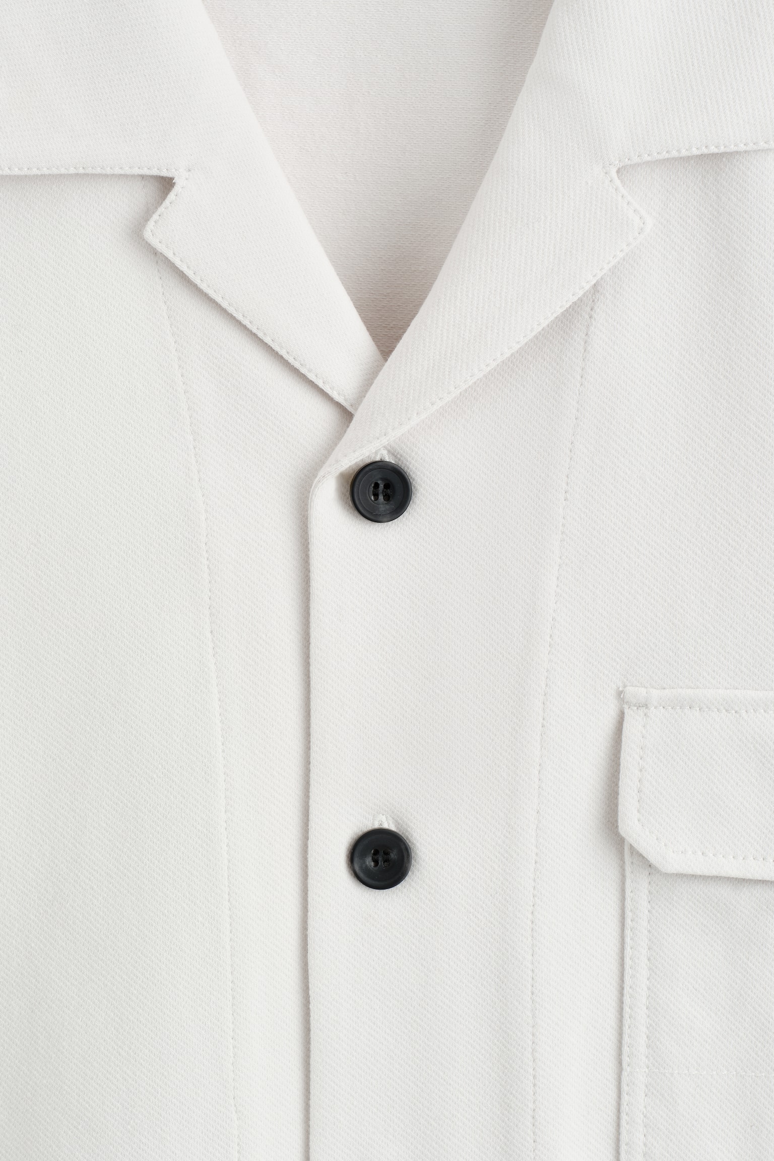 CHEMISE STYLE UTILITAIRE EN COTON - BLANC/BRUN - 5