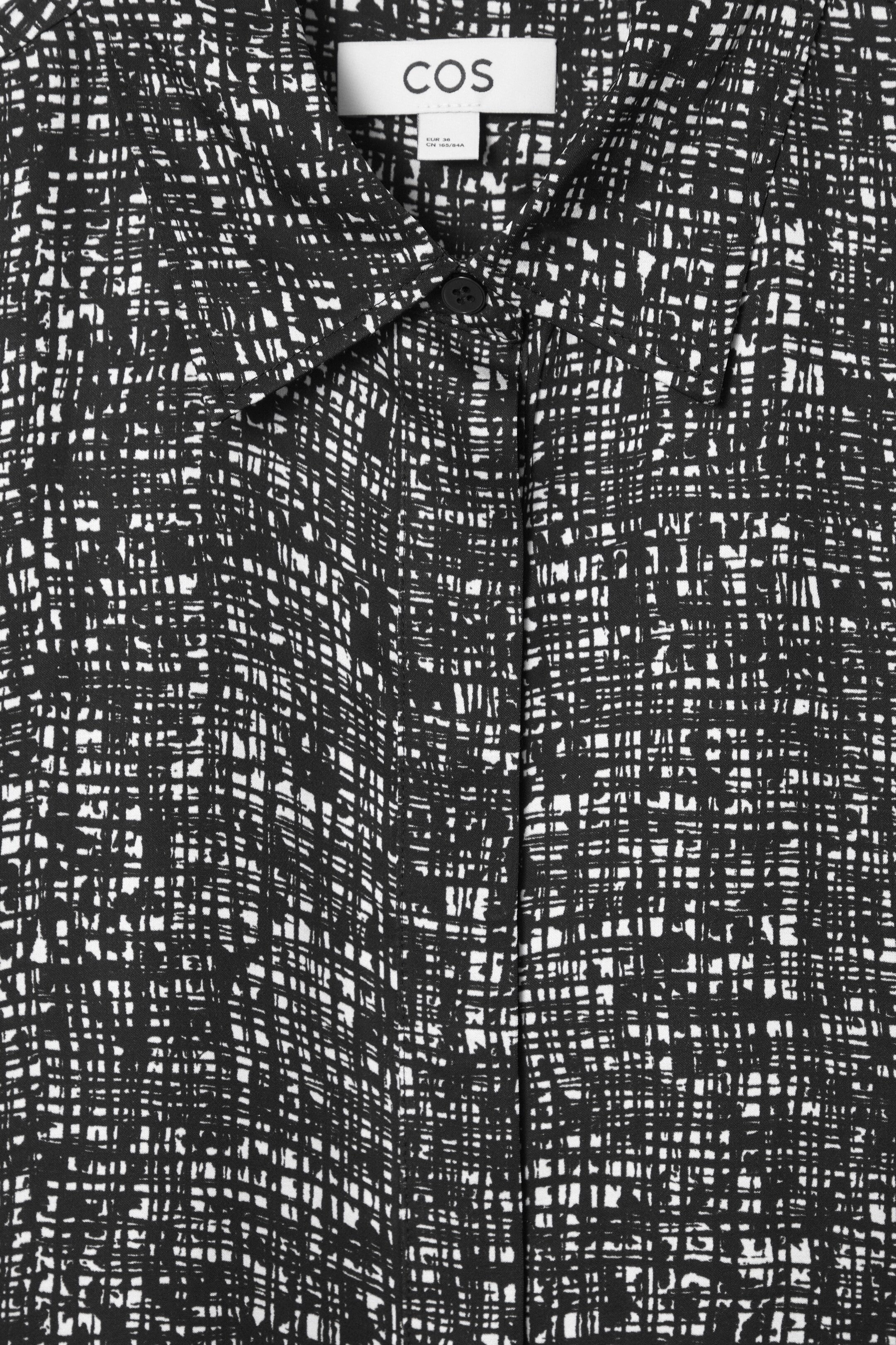 Ingrandisci l'immagine: ABSTRACT CHECKED SHIRT DRESS - BLACK / CHECKED - DONNA | H&M CH 3