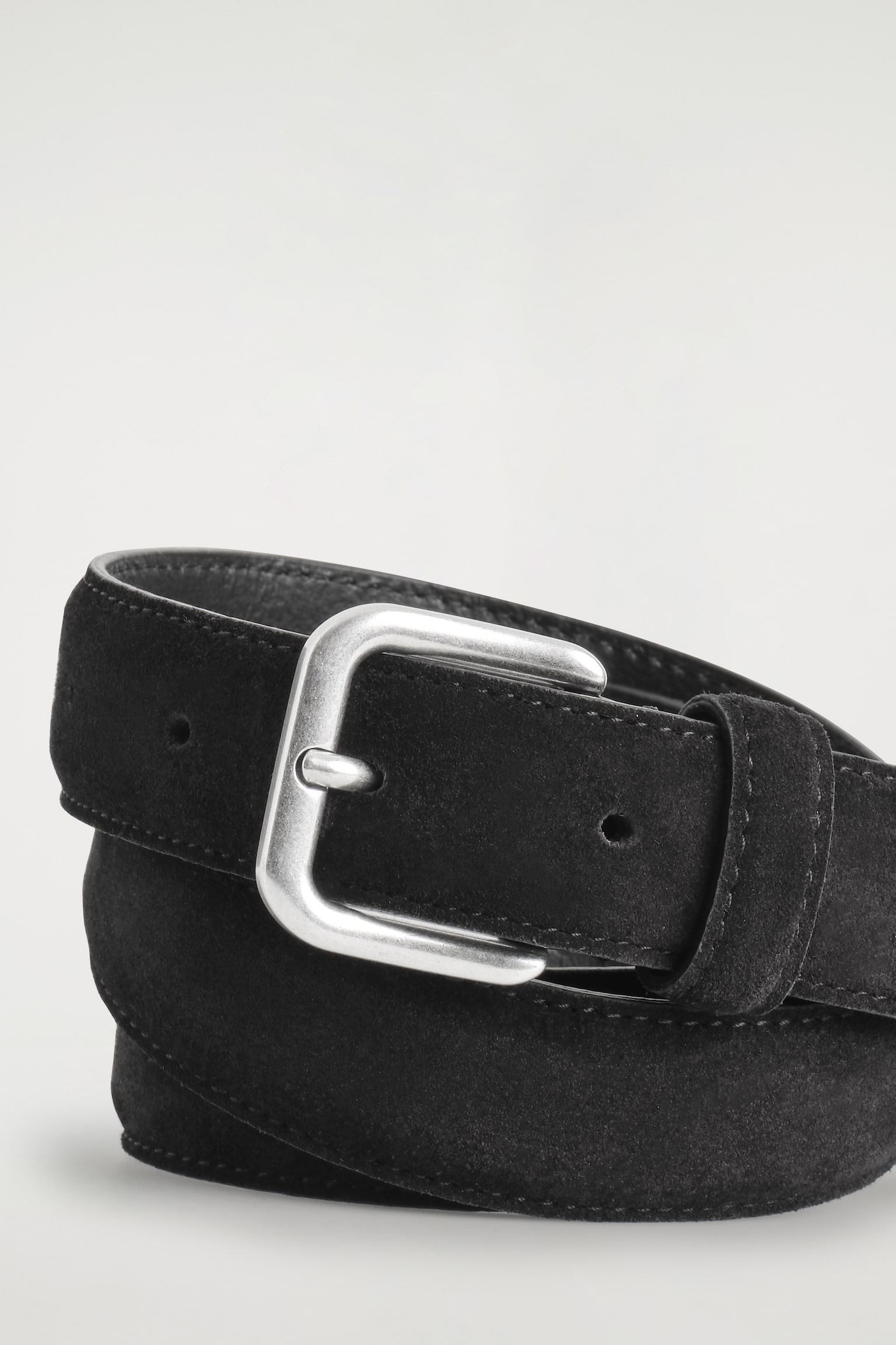 CEINTURE EN SUÈDE - NOIR/BRUN FONCÉ - 4