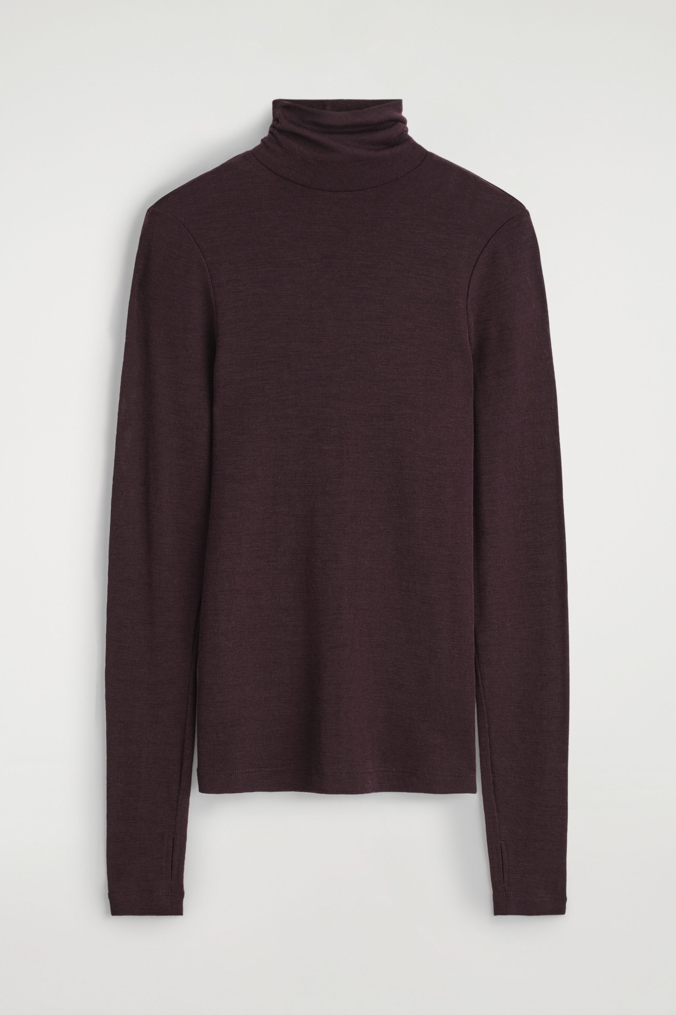 MERINO WOOL HIGH-NECK TOP