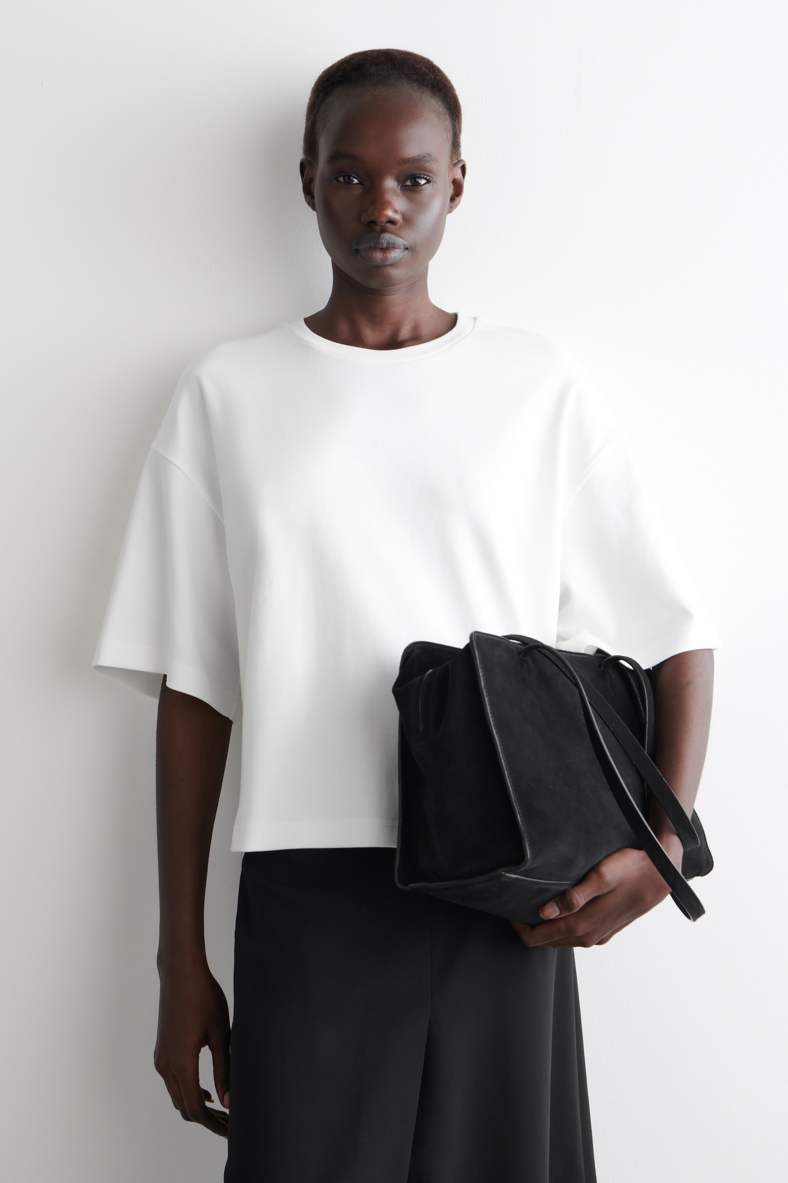 OVERSIZED BOXY T-SHIRT - WHITE/LIGHT BLUE/BURGUNDY/GREEN/LIGHT PINK