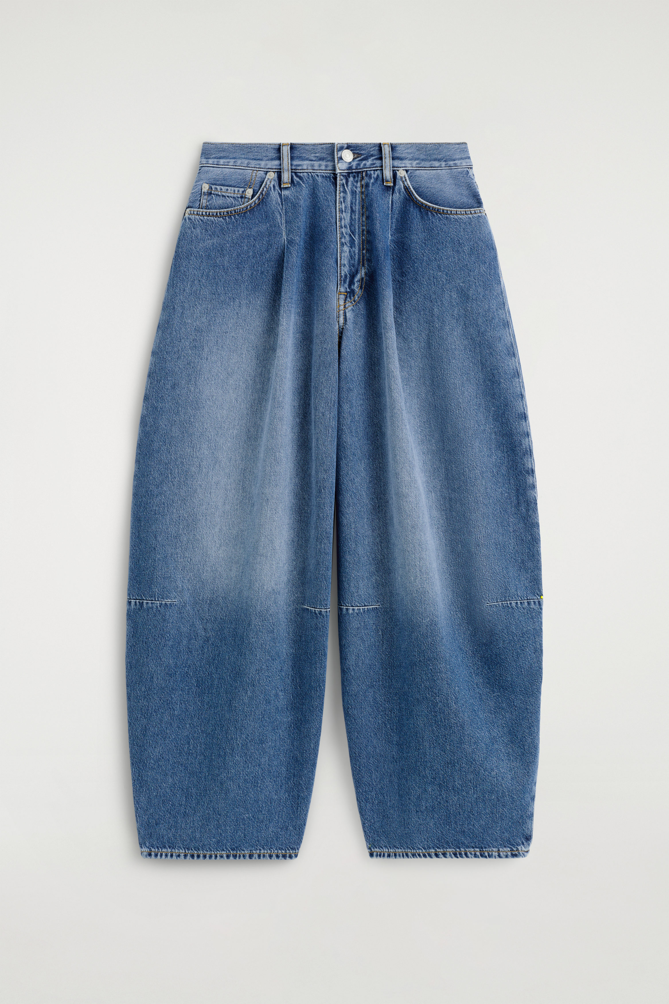 COLUMN STRAIGHT-LEG JEANS - DARK BLUE | COS
