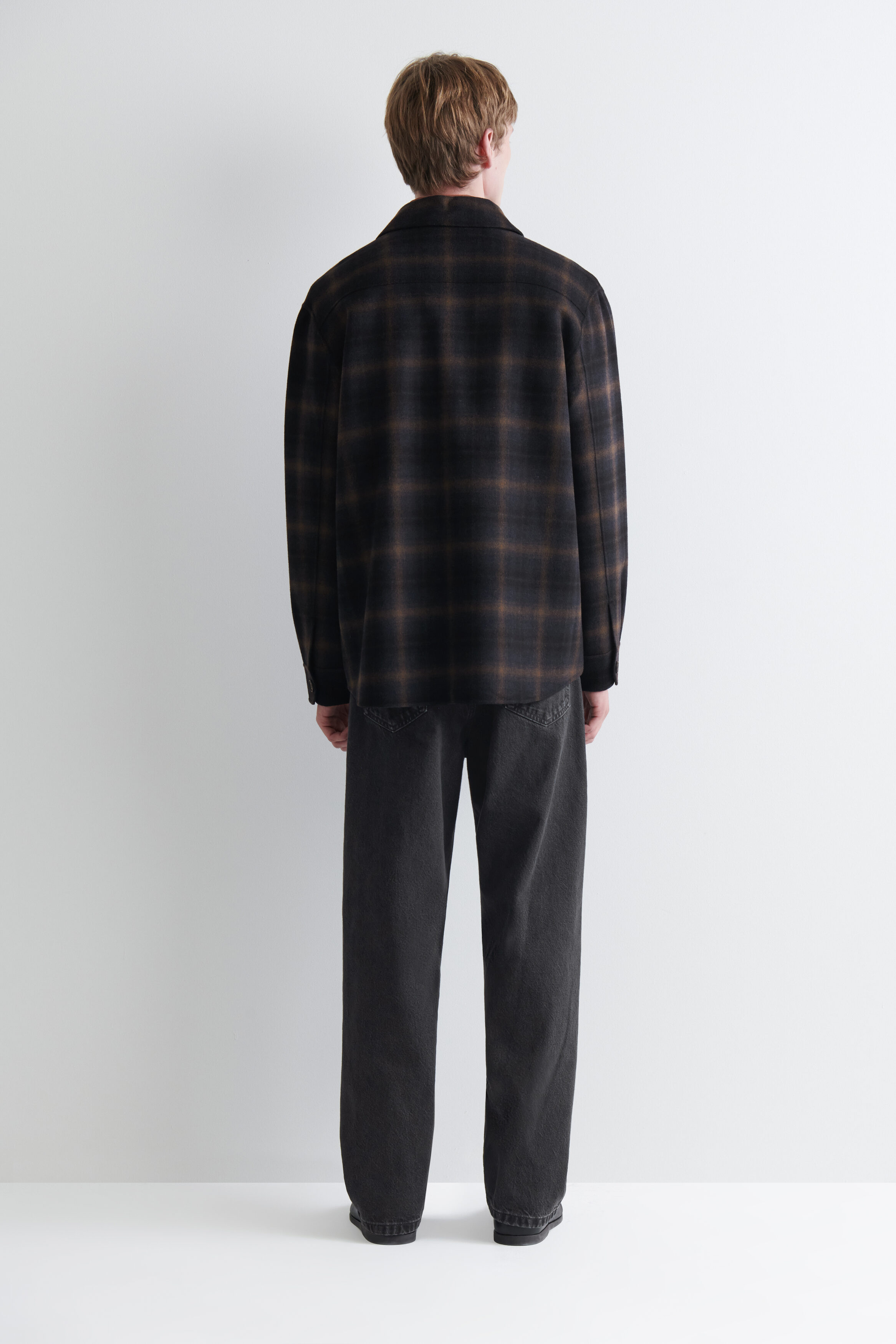 DOUBLE-FACED WOOL OVERSHIRT - thumbnail 10