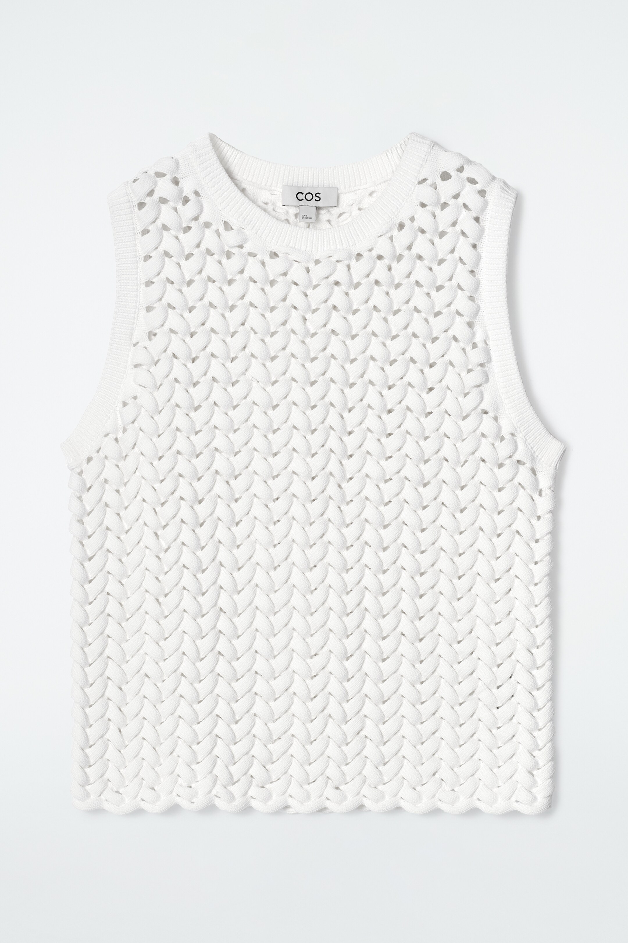 Grösseres Bild ansehen: STRICKPULLUNDER MIT LOCHSTRICKMUSTER - WEISS - DAMEN | H&M CH 6