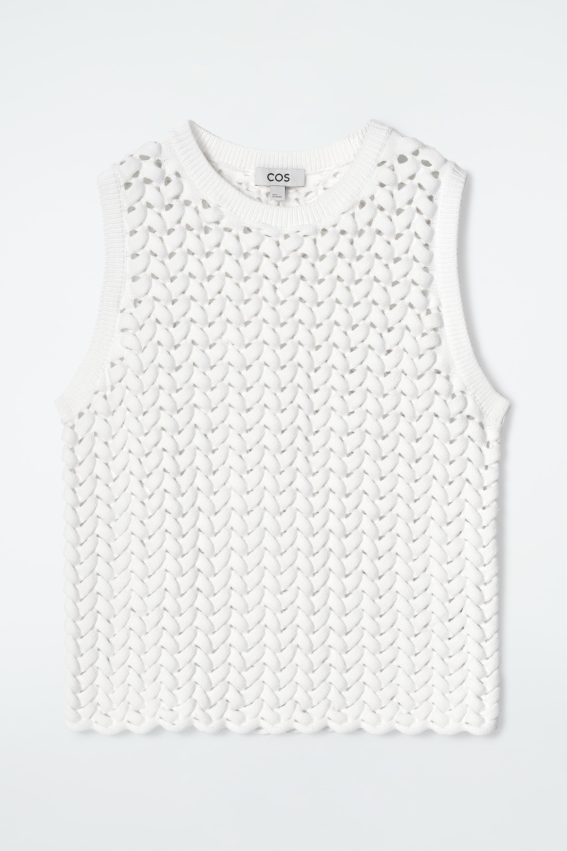 Ingrandisci l'immagine: OPEN-KNIT VEST - WHITE - DONNA | H&M CH 6