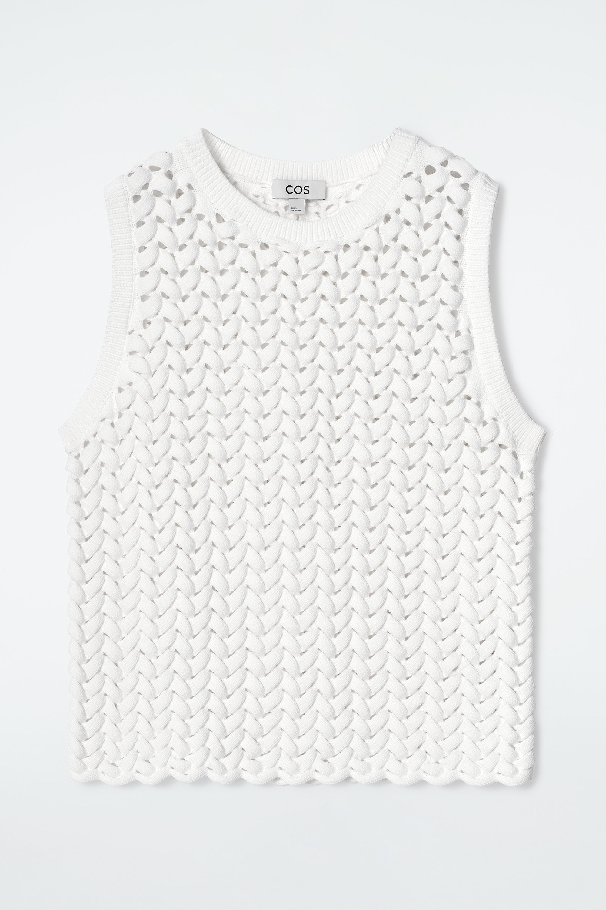 OPEN-KNIT TANK - WHITE | COS