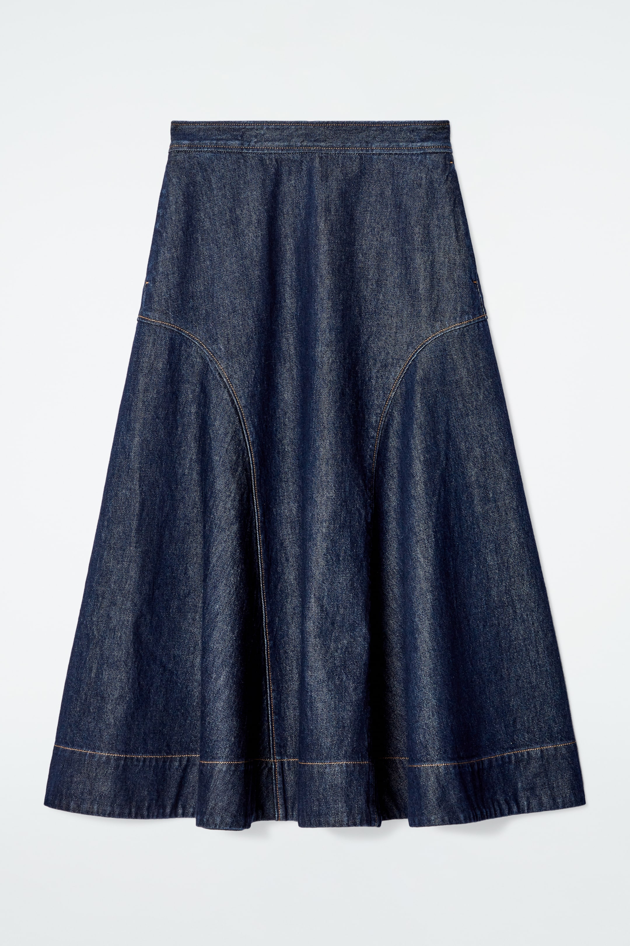 Zobrazit větší obrázek: SUROVÁ DENIMOVÁ MIDI SUKNĚ VE TVARU A-LINIE - SUROVÉ INDIGO - ŽENY | H&M CZ 6