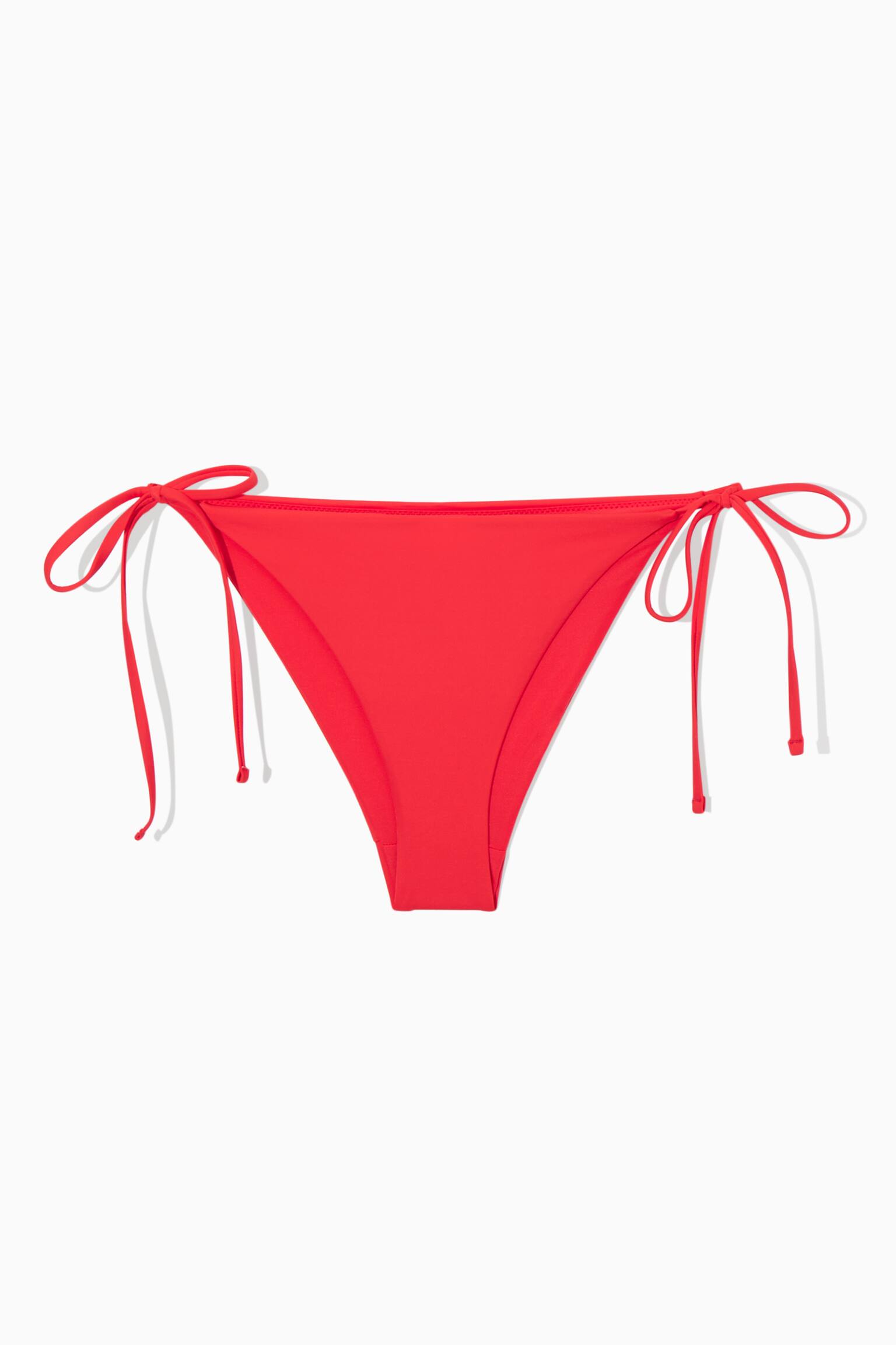 SLIP BIKINI CON LACCETTI LATERALI - ROSSO