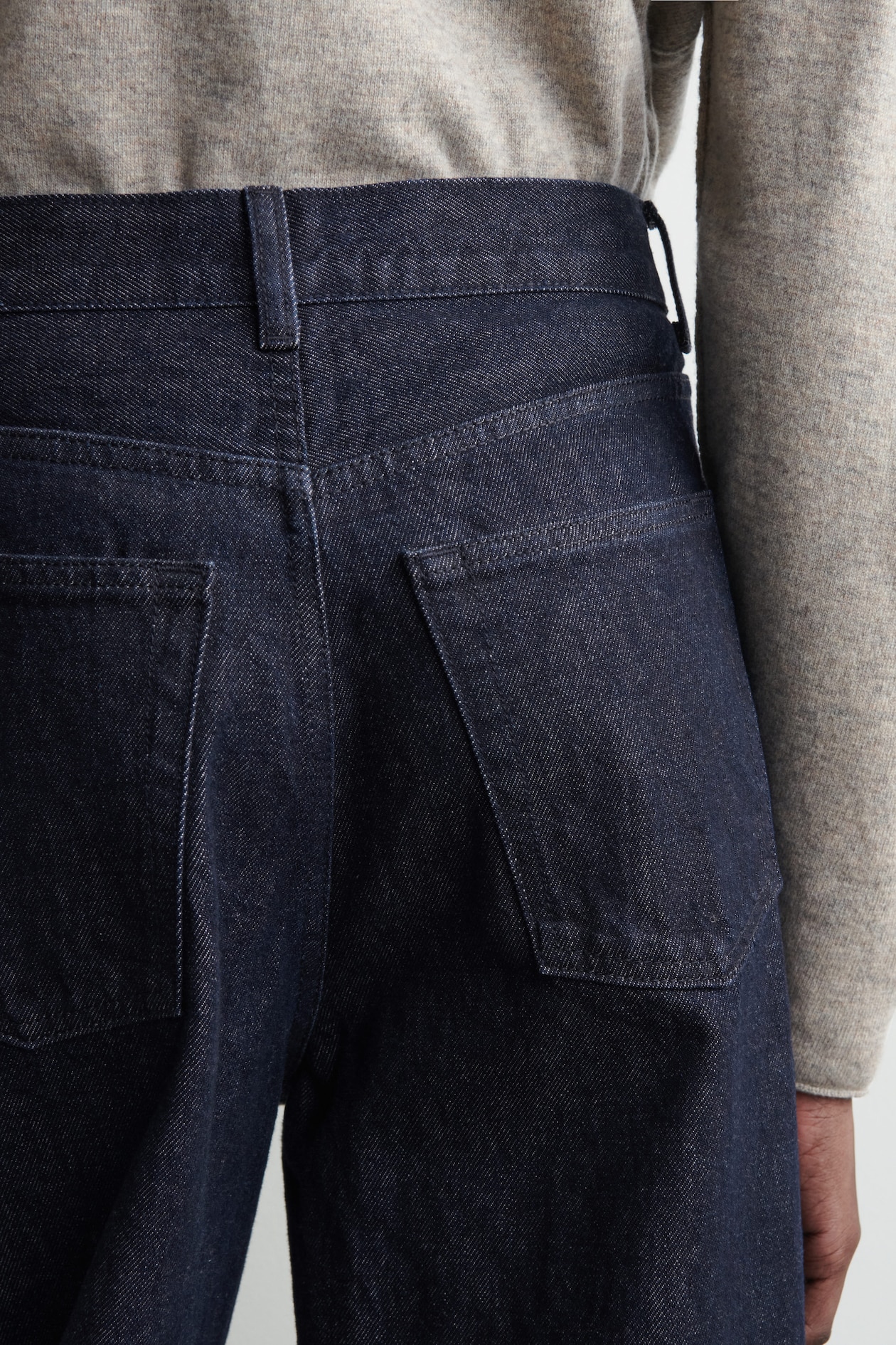 DIAL WIDE-LEG JEANS — DARK BLUE