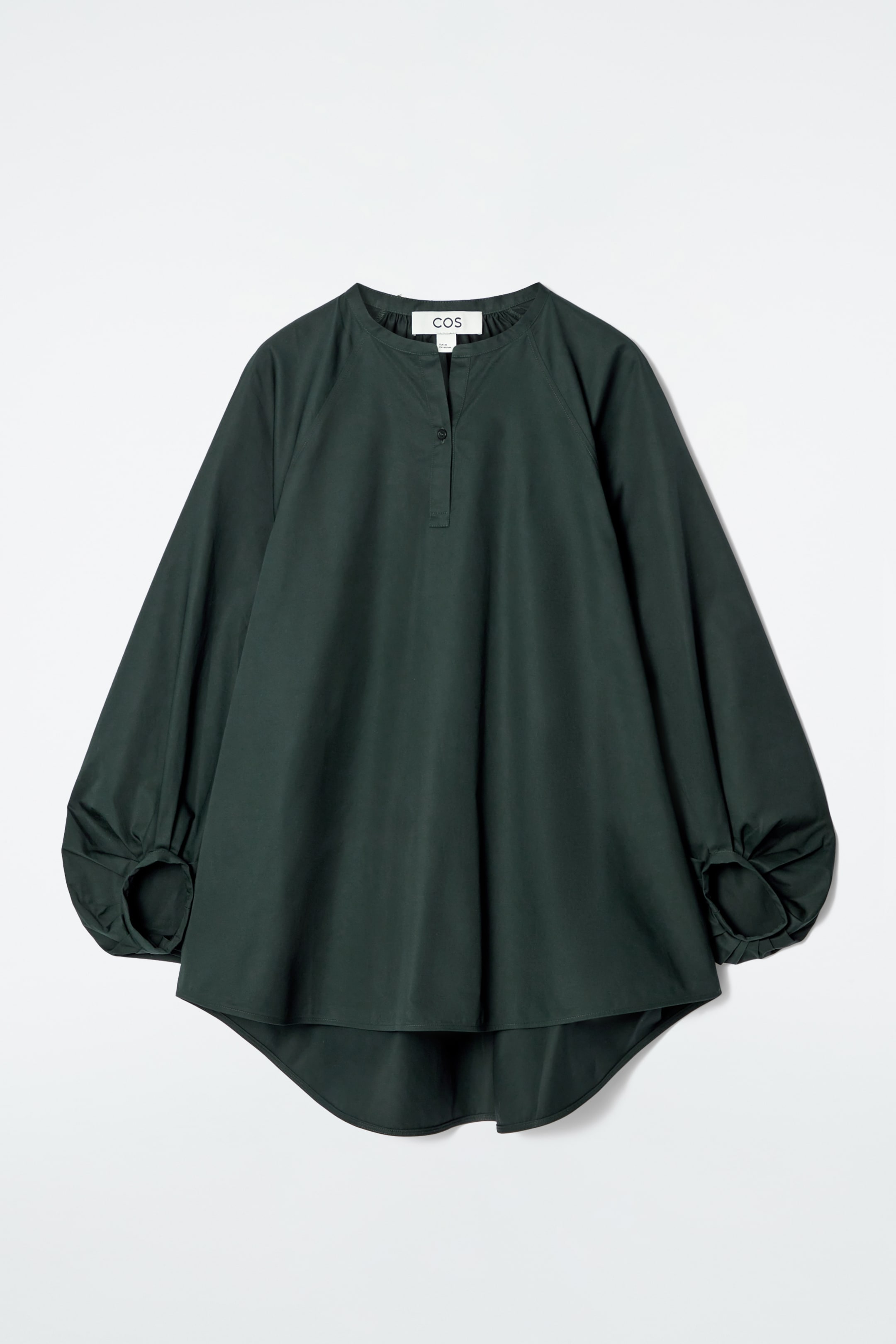 Zobacz większy obraz: BLUZKA Z BALONOWYMI RĘKAWAMI - CIEMNOZIELONY - ONA | H&M PL 6