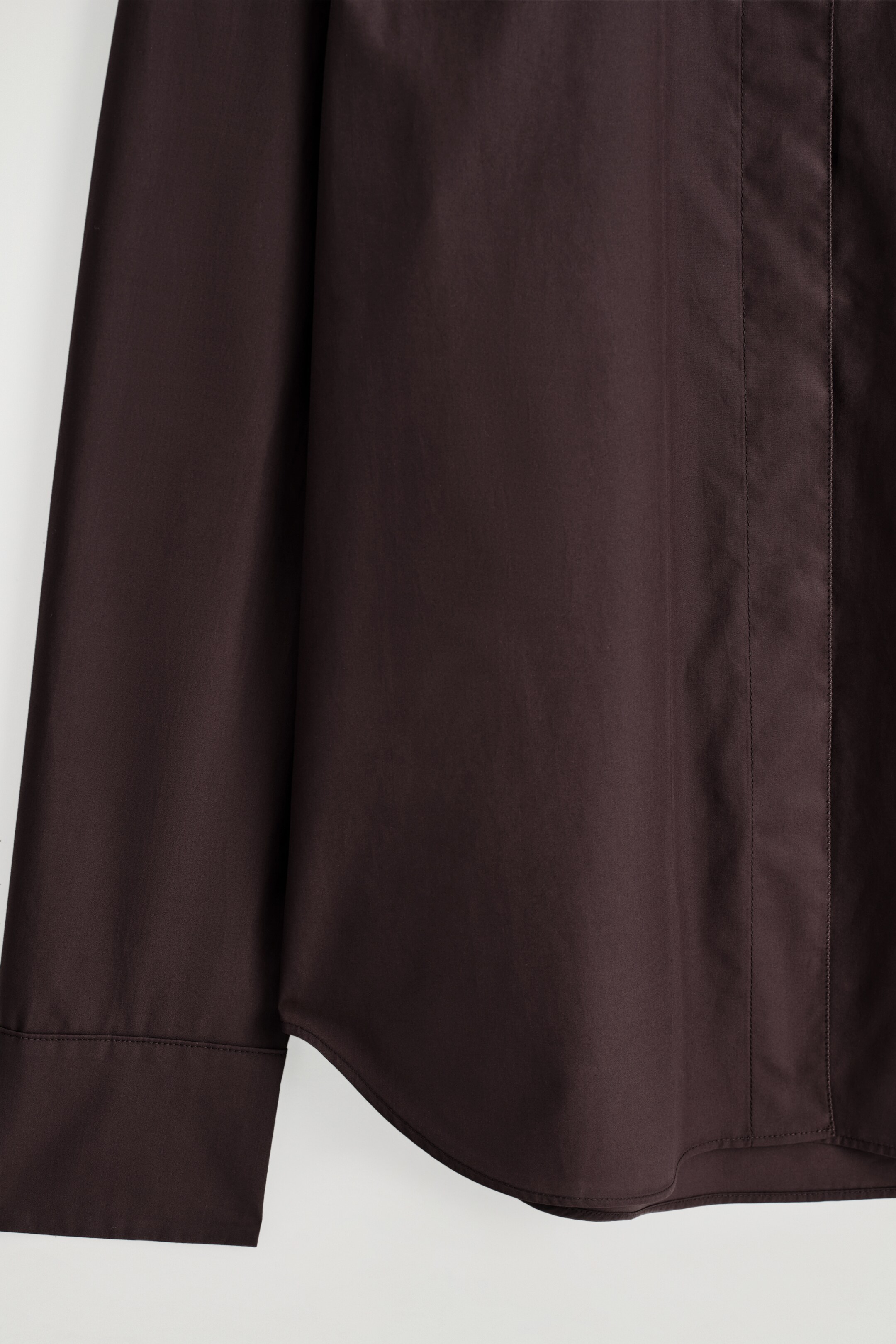 Grotere afbeelding bekijken: OP MAAT GEMAAKT KATOENEN OVERHEMD - DONKERBRUIN - DAMES | H&M BE 7