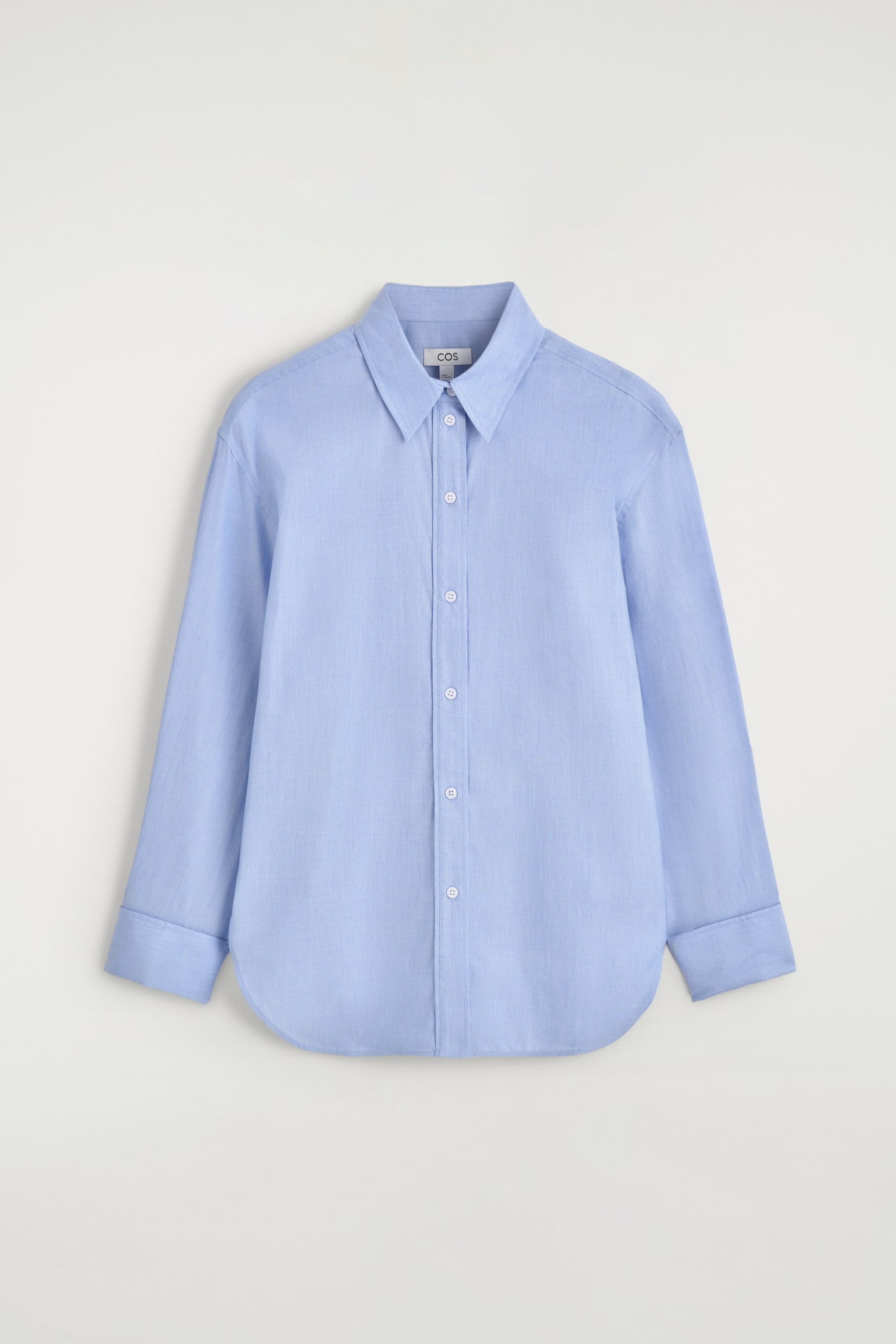 FOLDED-CUFF COTTON SHIRT - 1