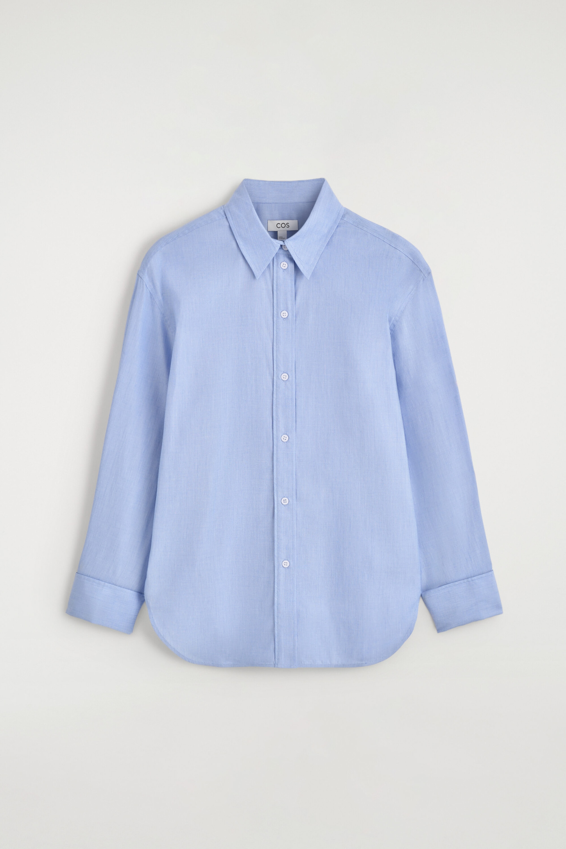 FOLDED-CUFF COTTON SHIRT