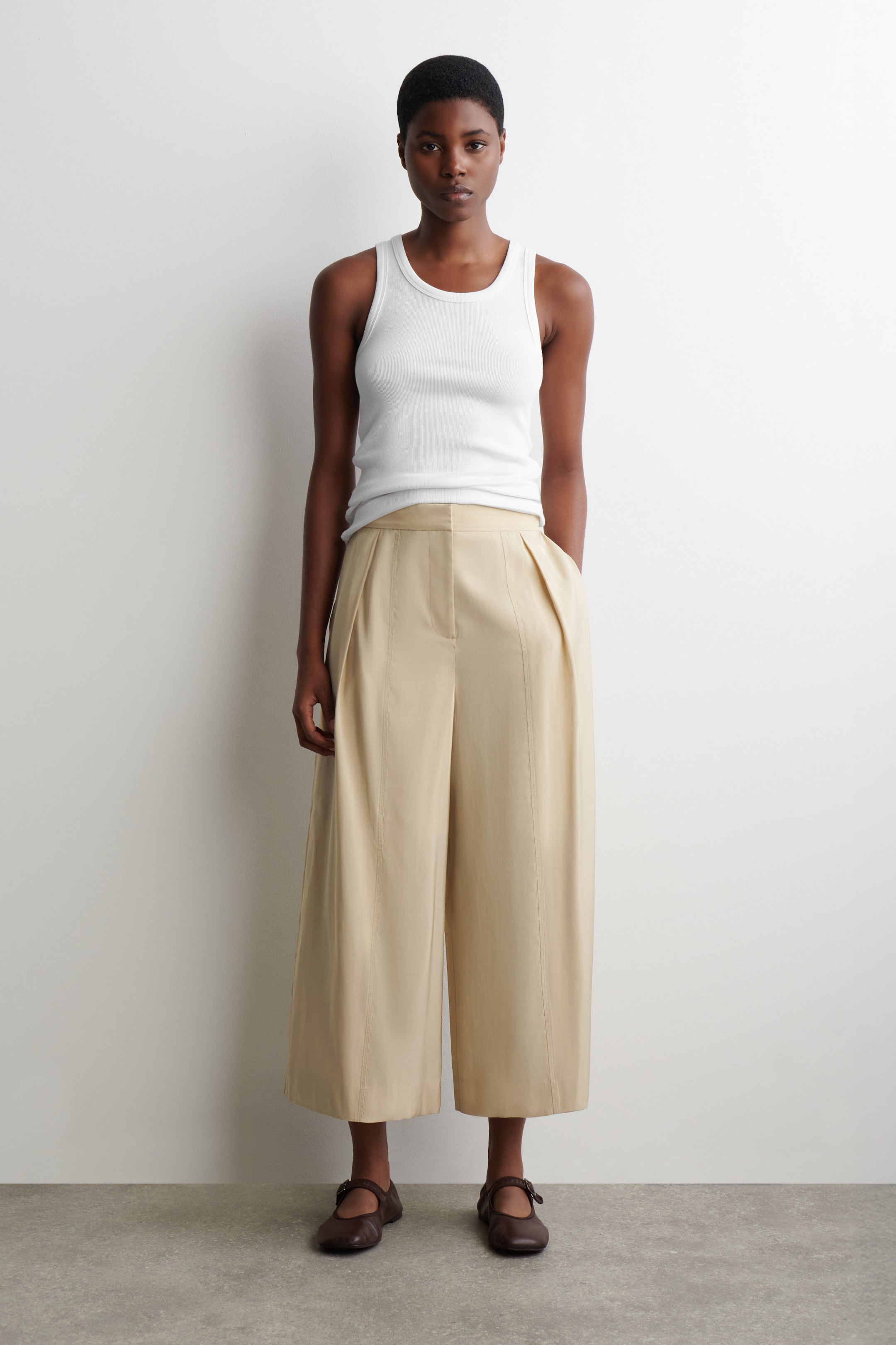 FLUID PLEATED CULOTTES