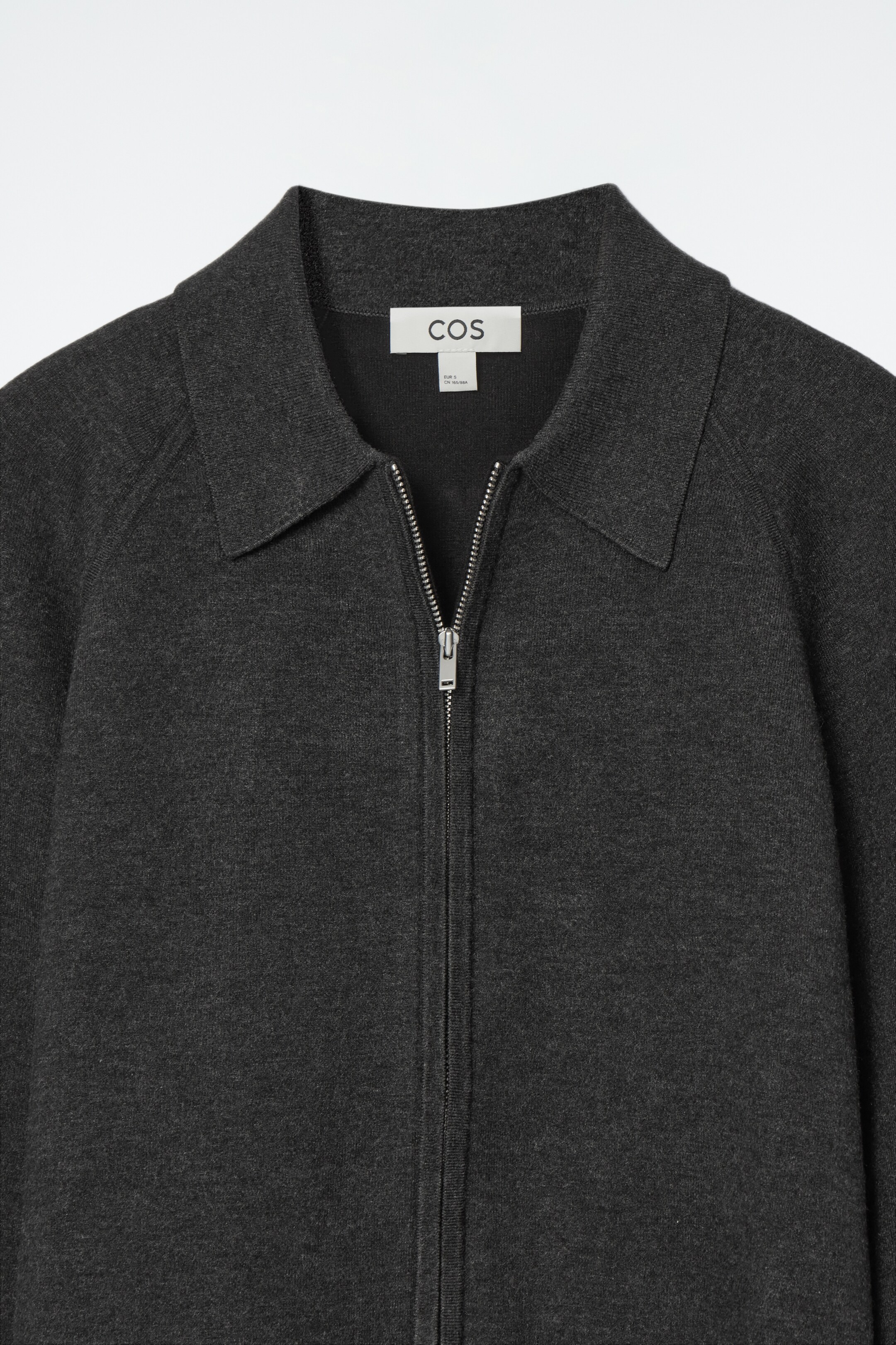 View larger image: DOUBLE-FACED KNITTED JACKET - DARK GREY - Ladies | H&M GB 2