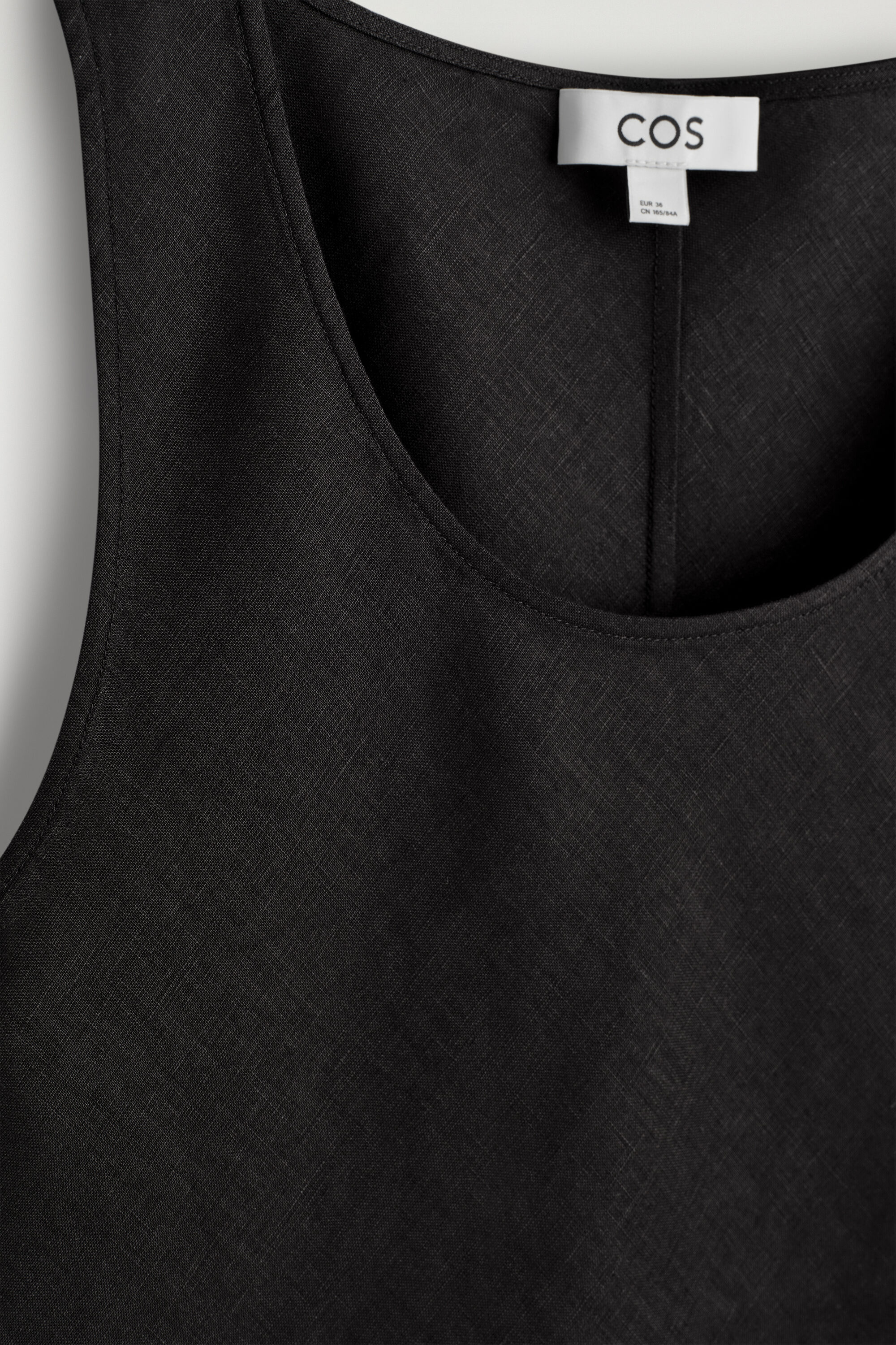 LINEN TANK TOP - BLACK | COS US