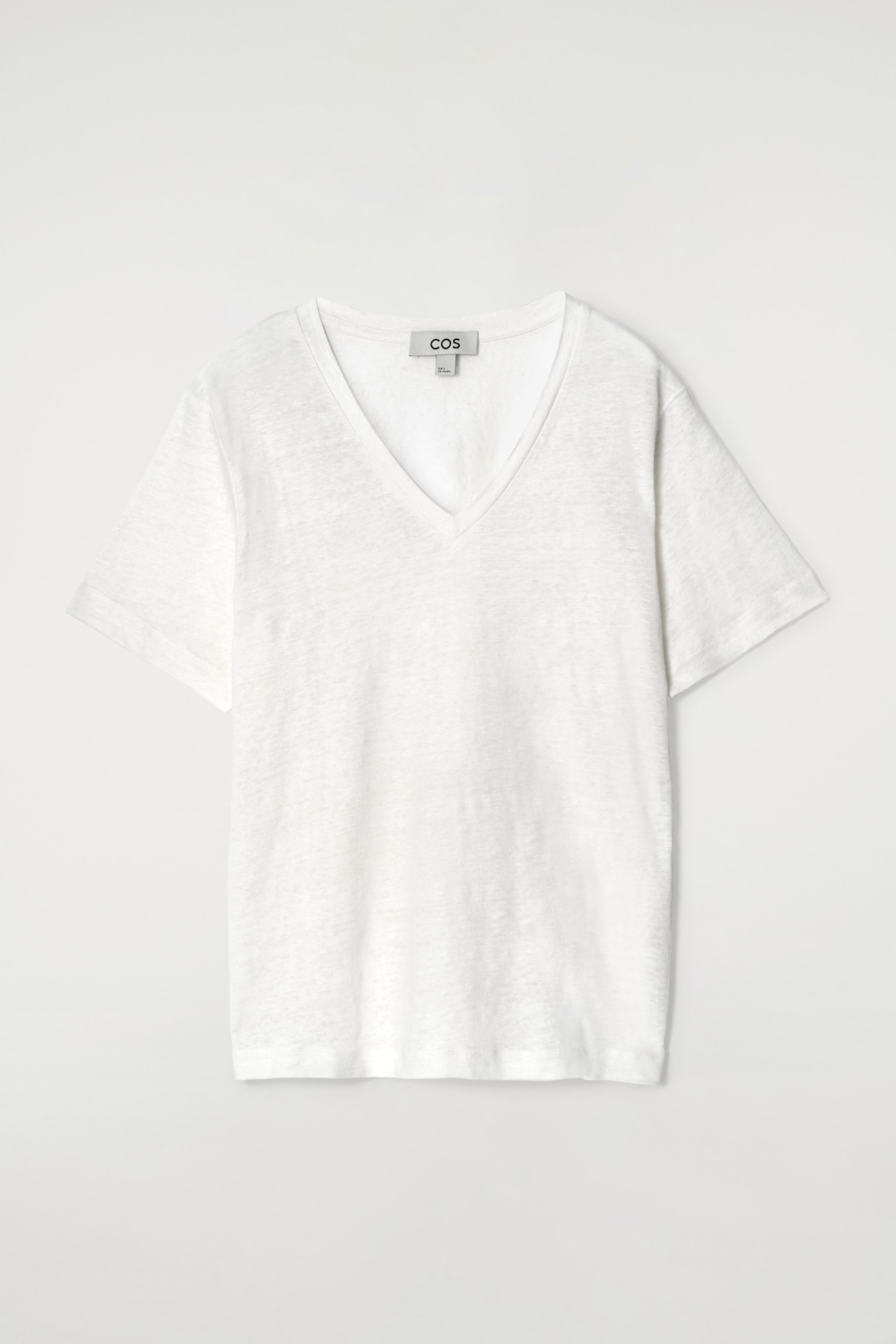 Größeres Bild ansehen: T-SHIRT AUS LEINEN MIT V-AUSSCHNITT - WEISS - Ladies | H&M DE 4