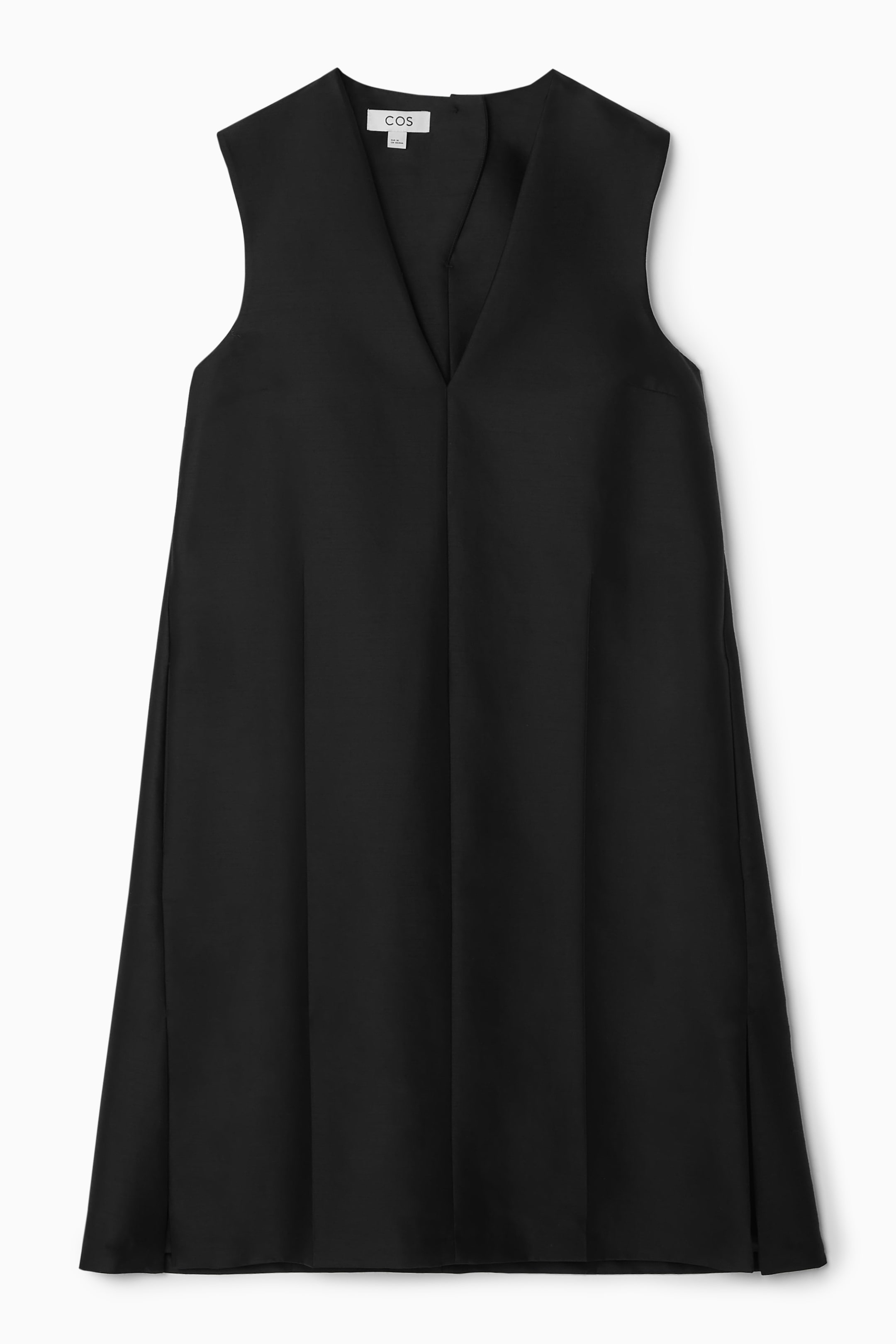 View larger image: BUTTON-DETAIL WOOL-BLEND DRESS - BLACK - Ladies | H&M GB 1