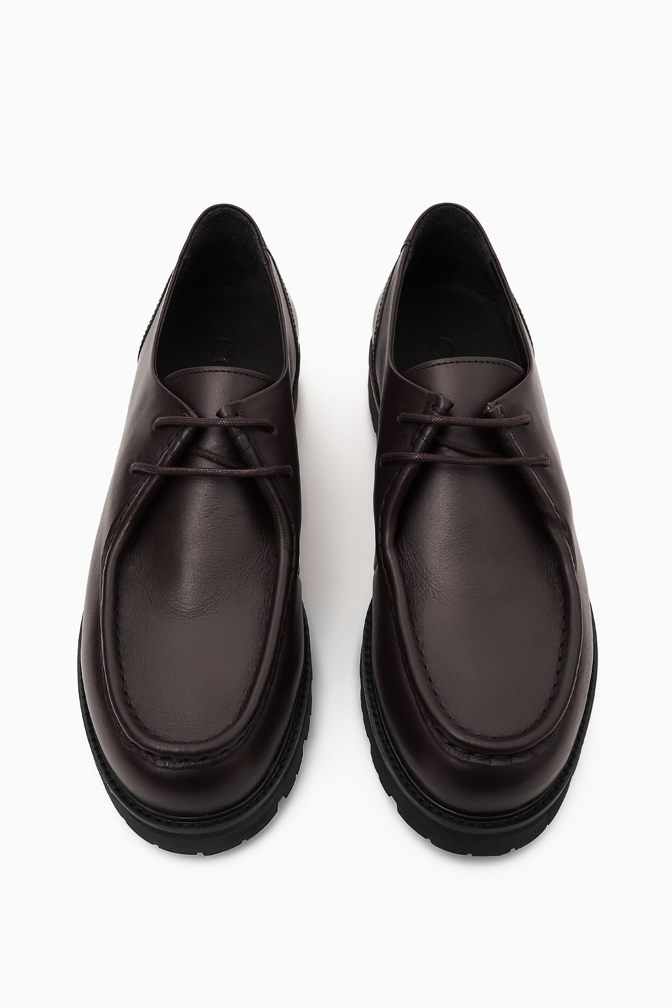 Ingrandisci l'immagine: CHUNKY LEATHER CHUKKA SHOES - DARK BROWN - UOMO | H&M CH 5