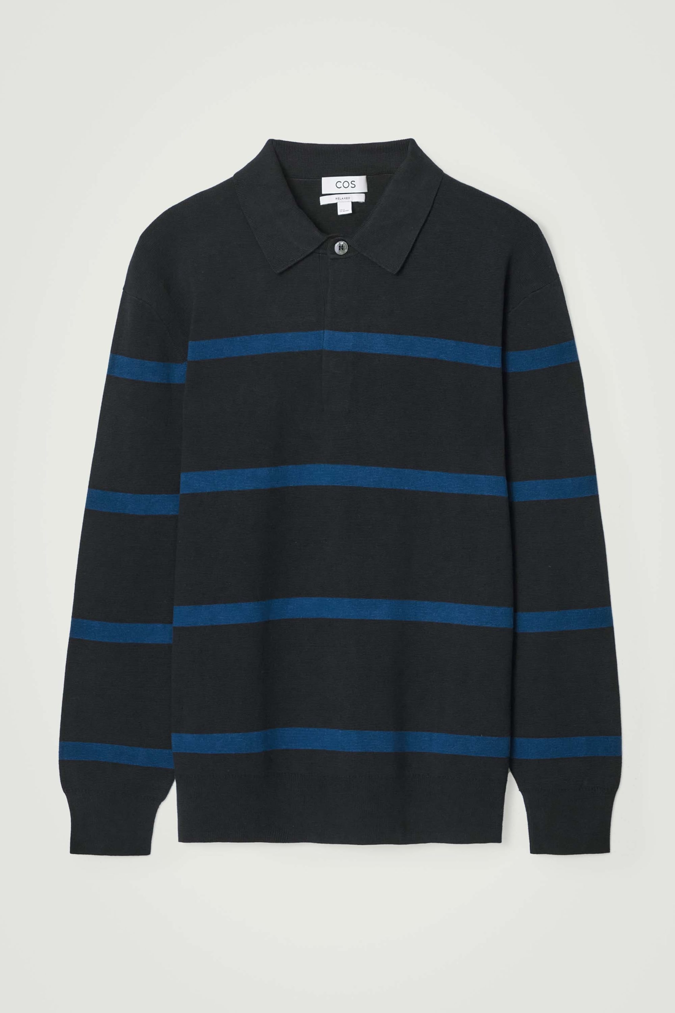 Ingrandisci l'immagine: STRIPED KNITTED POLO SHIRT - NAVY / STRIPED - UOMO | H&M CH 1