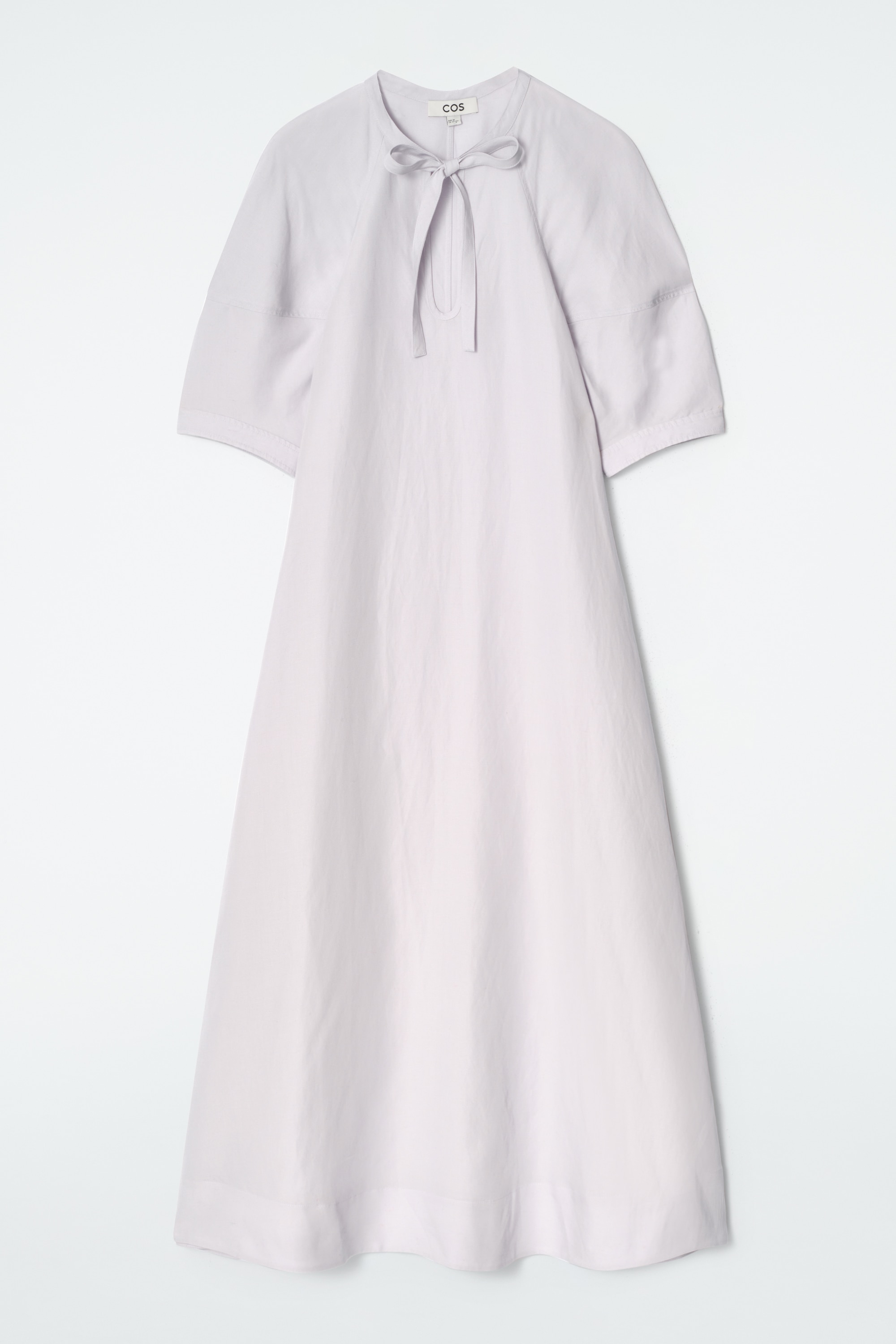 ABITO MIDI CON LACCETTI - LILLA