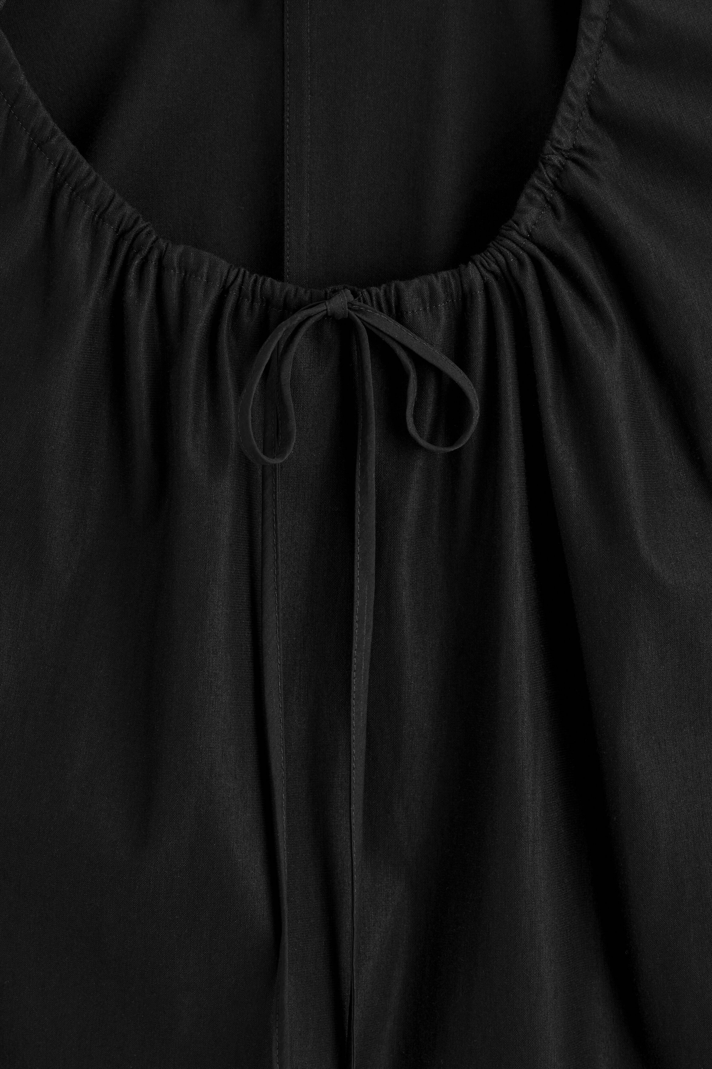 GATHERED-NECK JERSEY TANK TOP - BLACK | COS CA