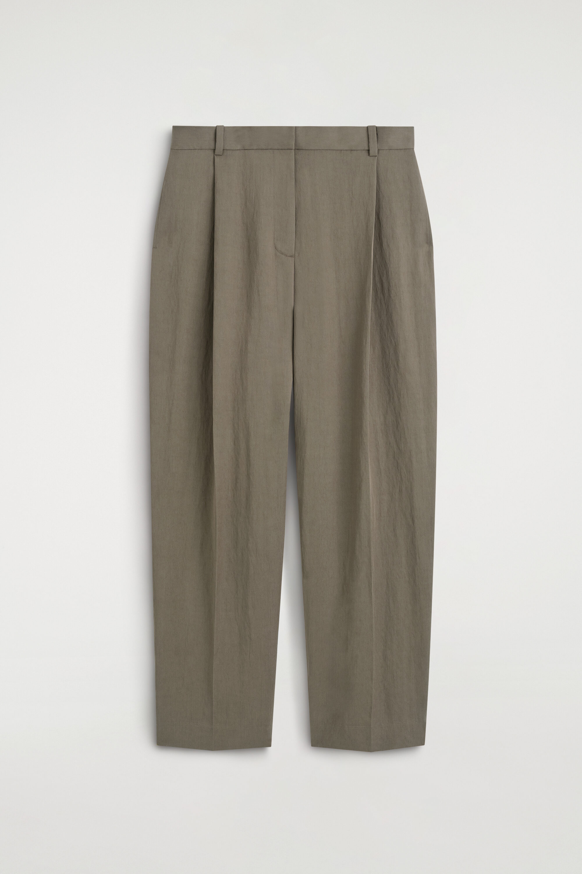 Fluid Pleated Straight-leg Pants