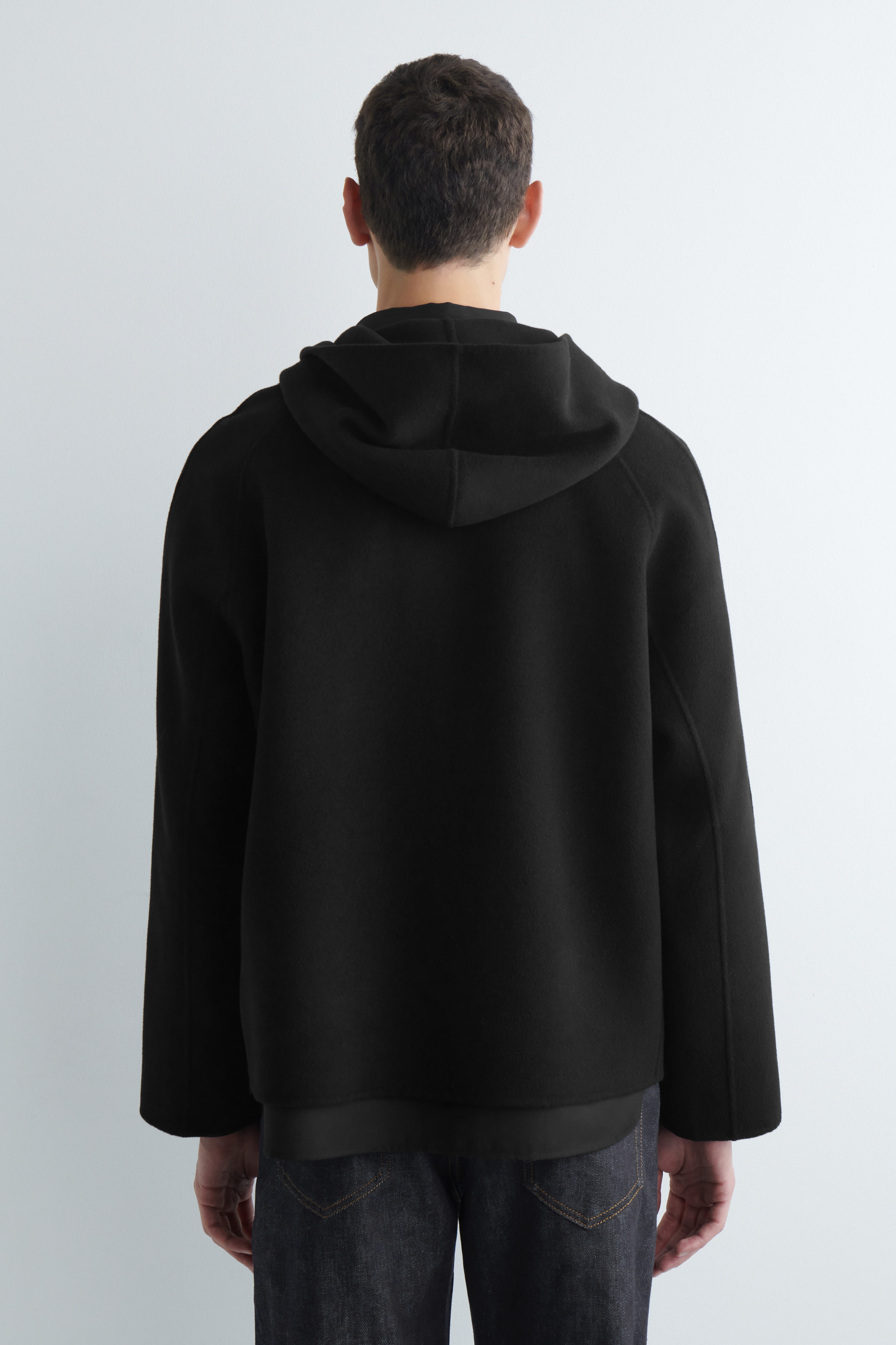 Pull à Capuche COS Femme Noir Polyester Taille S - Très Bon état