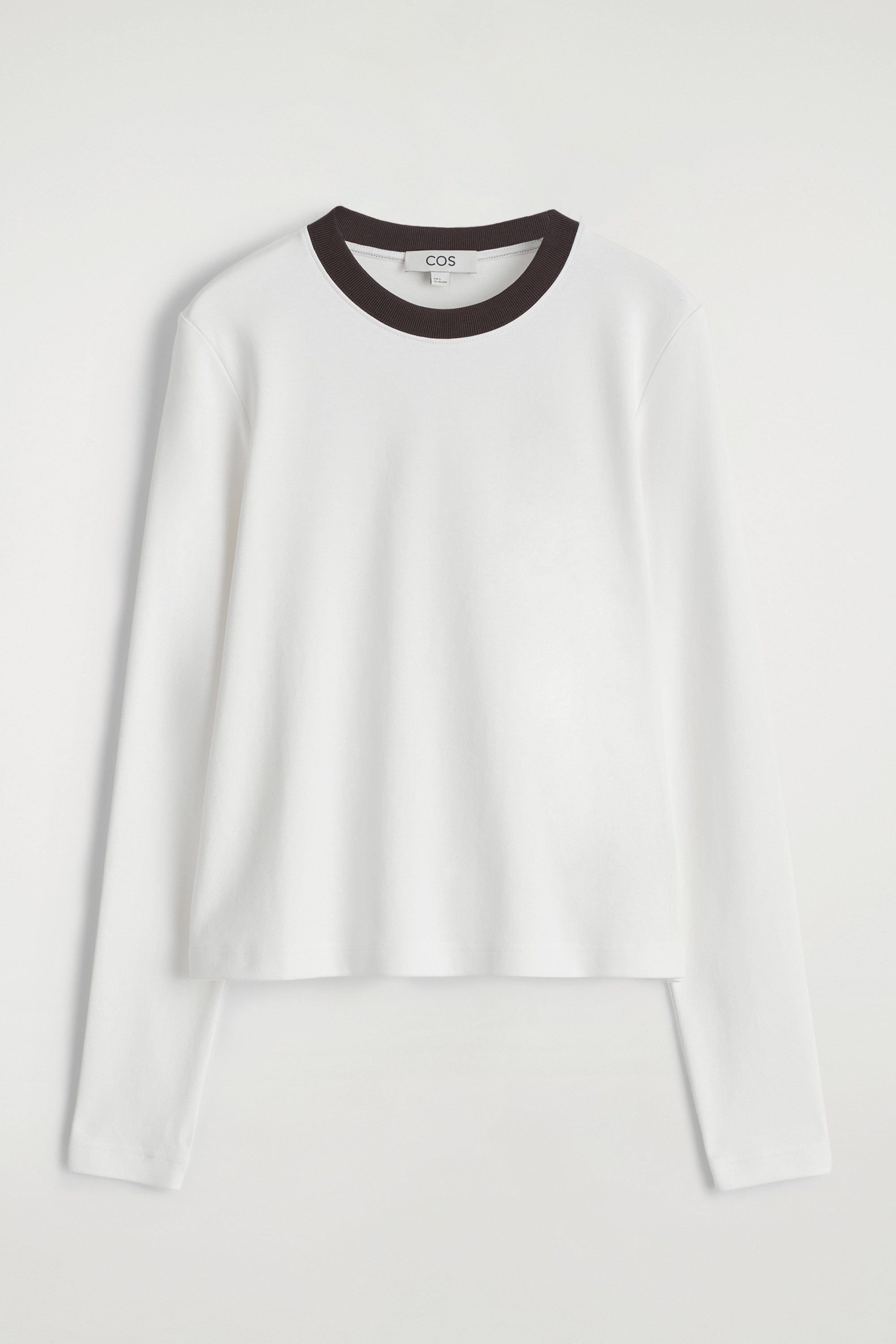 TRIČKO S DLOUHÝMI RUKÁVY S ČISTÝM STŘIHEM - BÍLÁ / HNĚDÁ/bílá/ČERNÁ/olivová melange/TMAVĚ MODRÁ / PRUHY/SVĚTLE MODRÁ/HNĚDÁ / PRUHOVANÁ/BÉŽOVÁ / NEBARVENÁ/GREY / STRIPED/GREEN MÉLANGE/BRIGHT GREEN