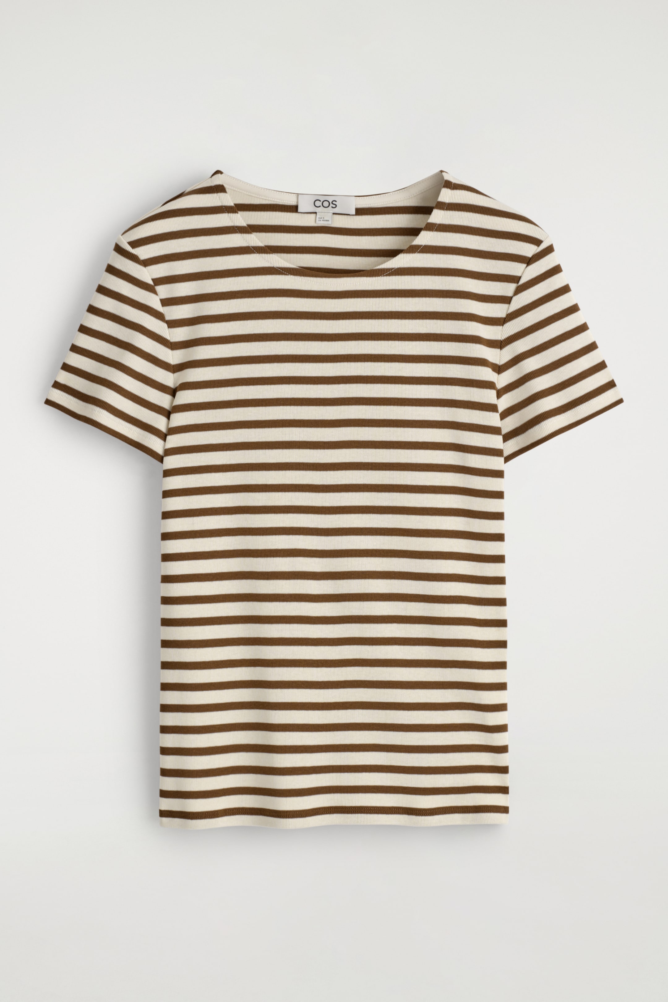 Größeres Bild anzeigen: SCHMALES GERIPPTES T-SHIRT - WEISS/GESTREIFT - Ladies | H&M AT 5