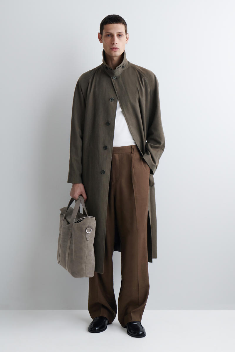 Brunswick Messenger Bag – Crocodile-Effect Suede Brunswick Messenger Bag – Crocodile-Effect Suede