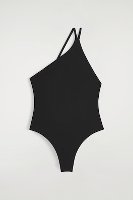 ASYMMETRIC DOUBLE-FACED SWIMSUIT — BLACK 6