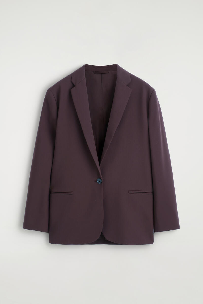 Twill Single-Breasted Blazer