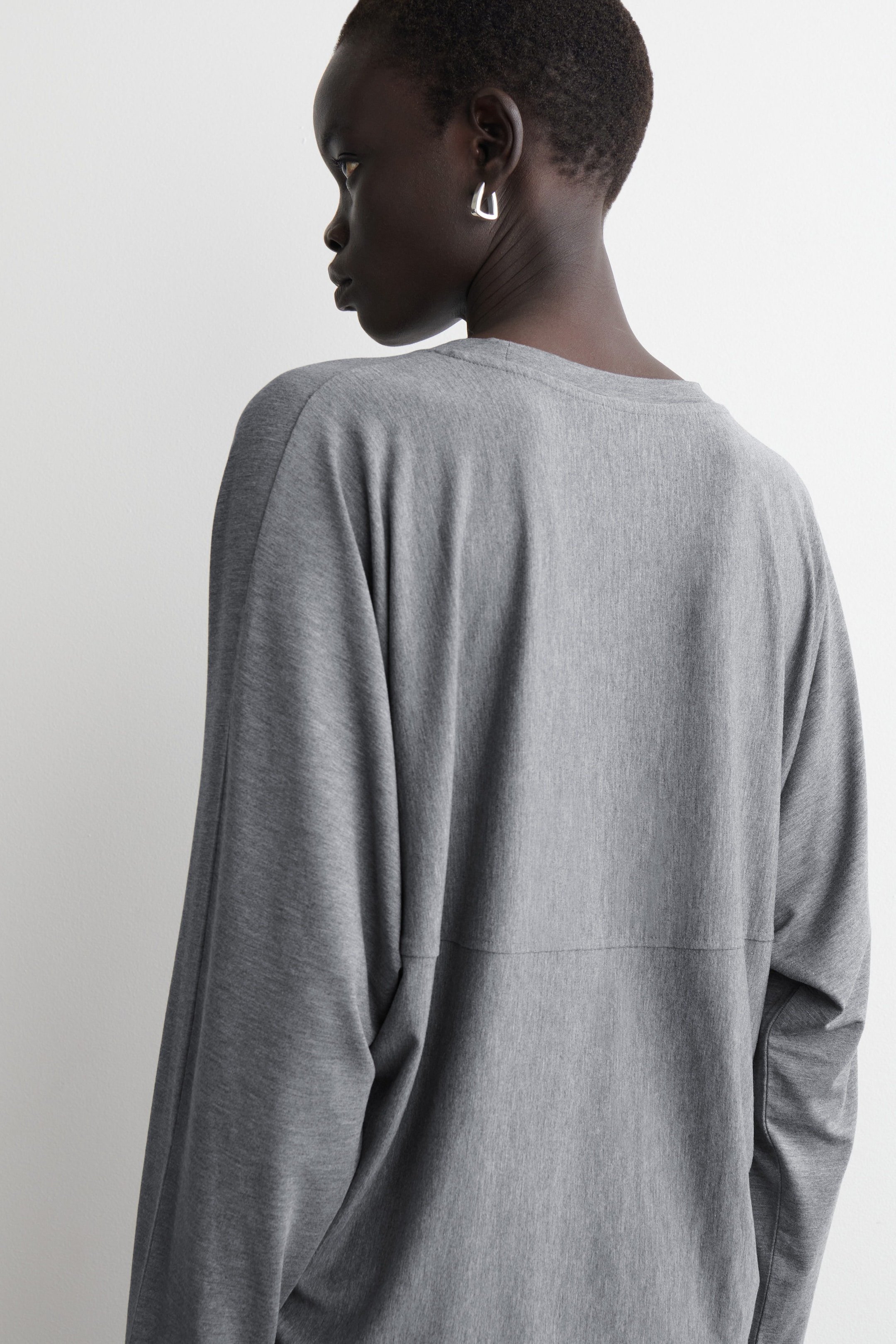 FLUID JERSEY LONG-SLEEVED TOP