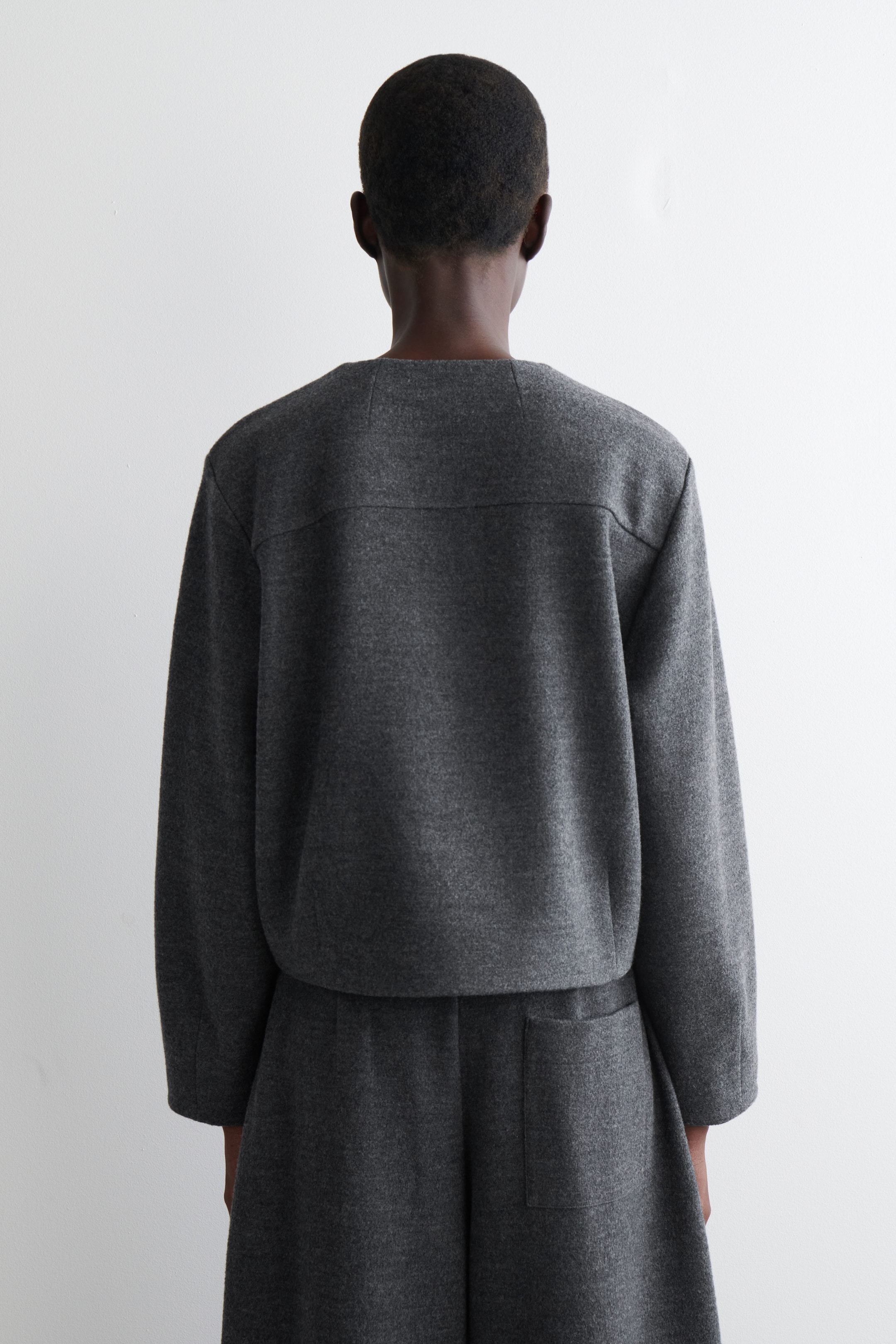 BOILED MERINO WOOL CARDIGAN