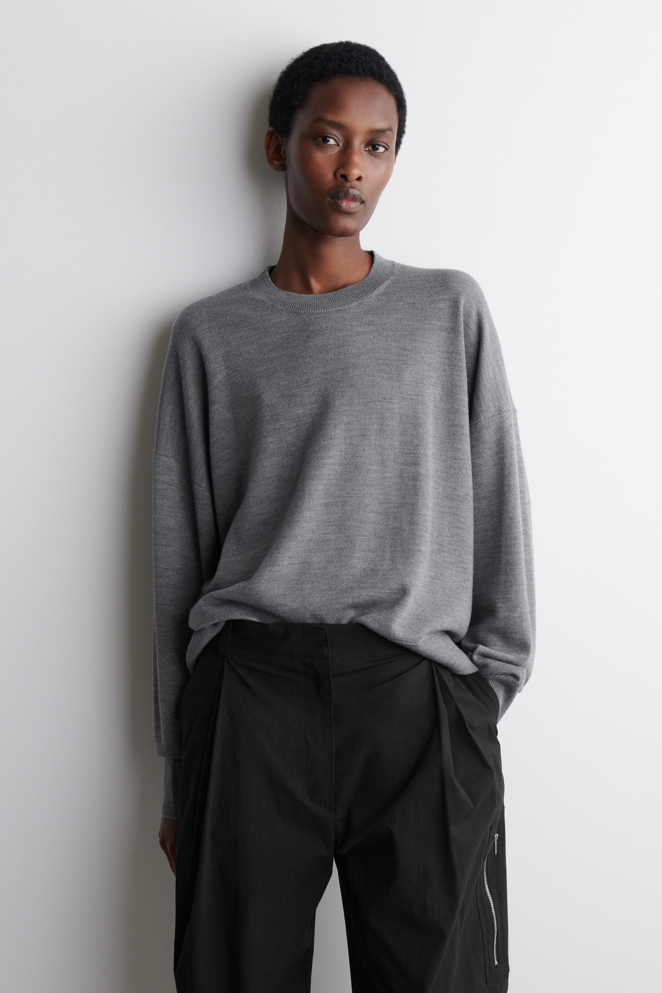 MERINO WOOL CREW-NECK SWEATER