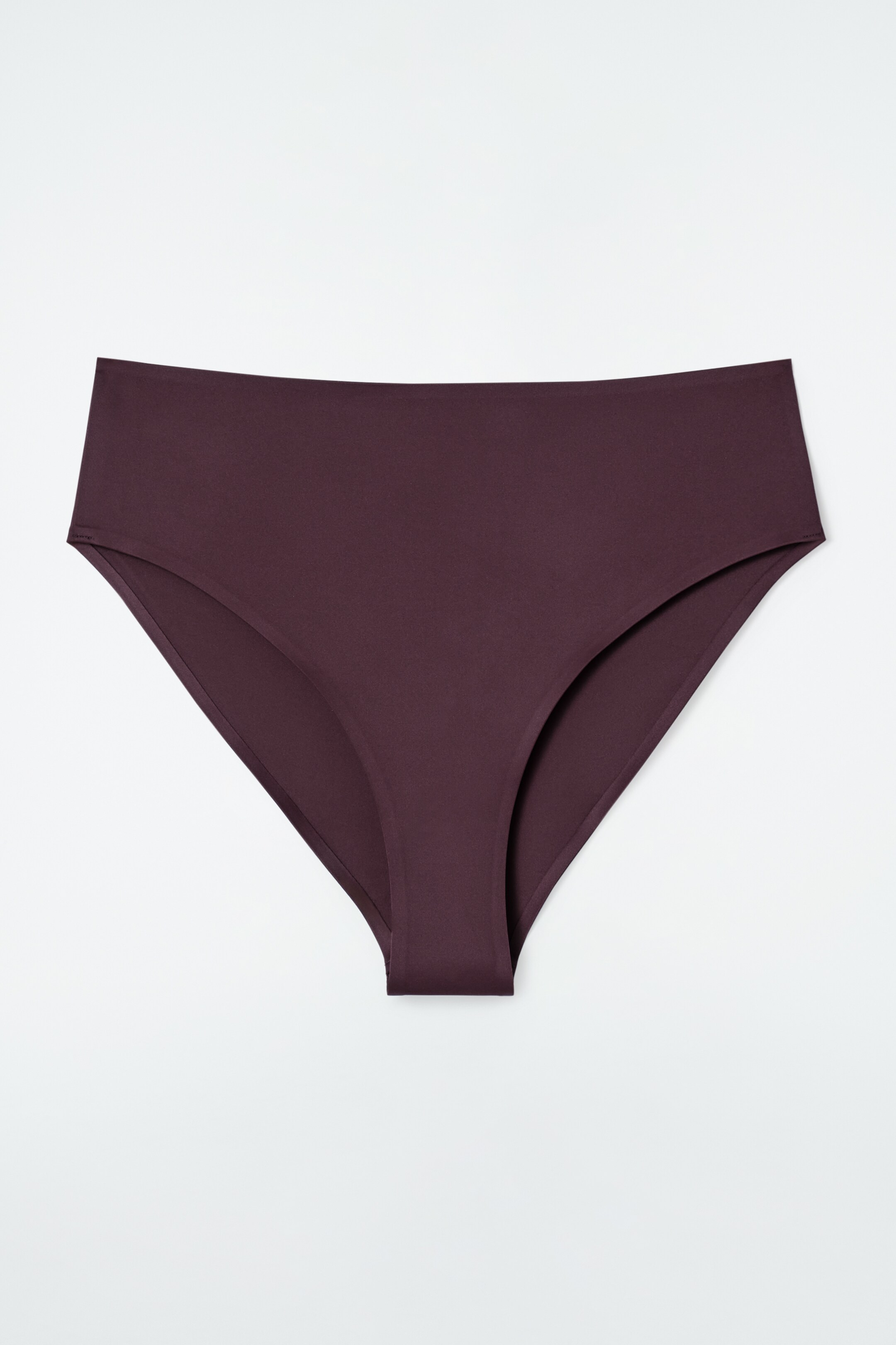 Agrandir l'image: BAS DE BIKINI TAILLE HAUTE EN NÉOPRÈNE - BORDEAUX - FEMME | H&M BE 3