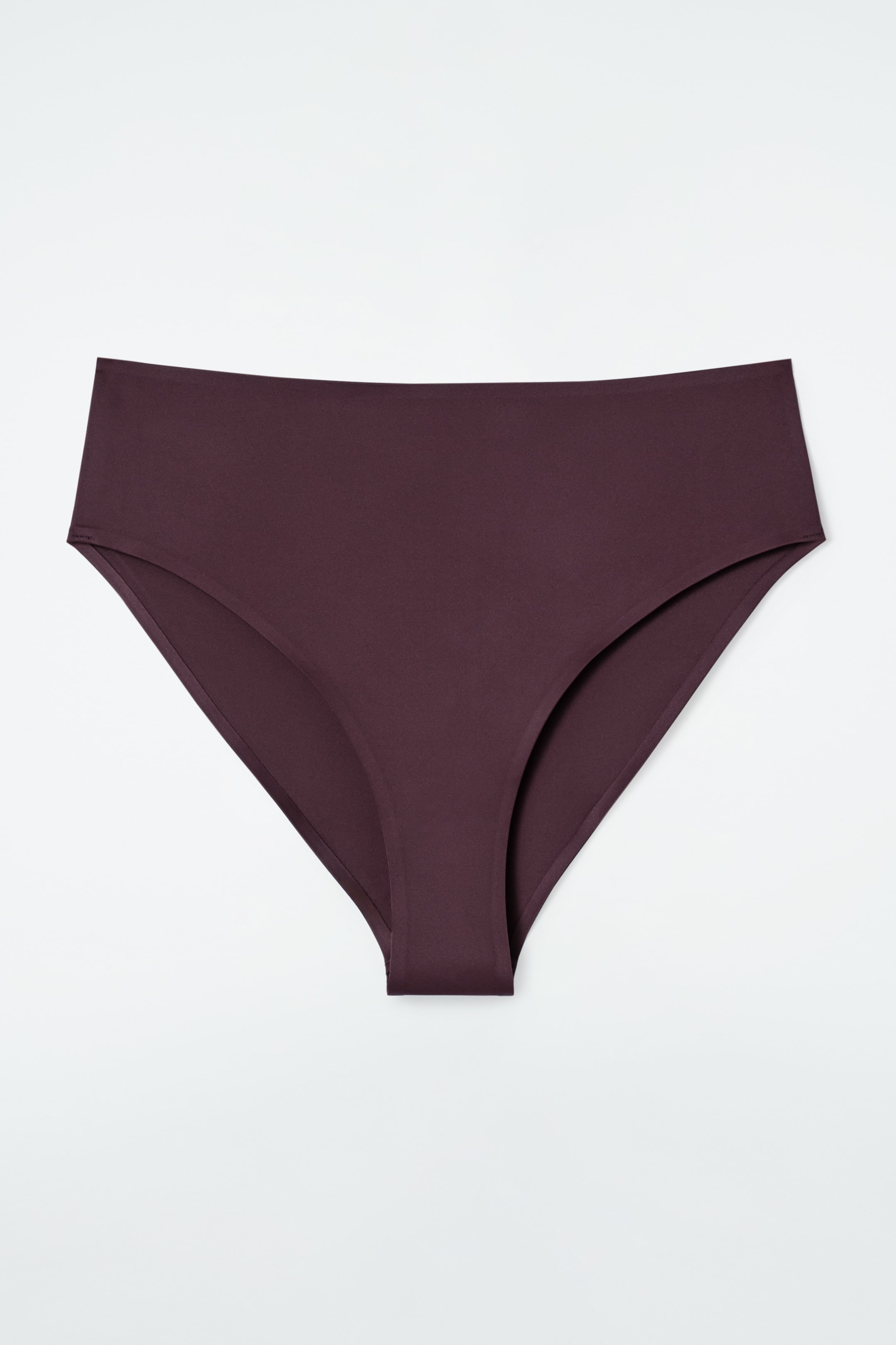 View larger image: HIGH-WAISTED SCUBA BIKINI BRIEFS - BURGUNDY - Ladies | H&M GB 3