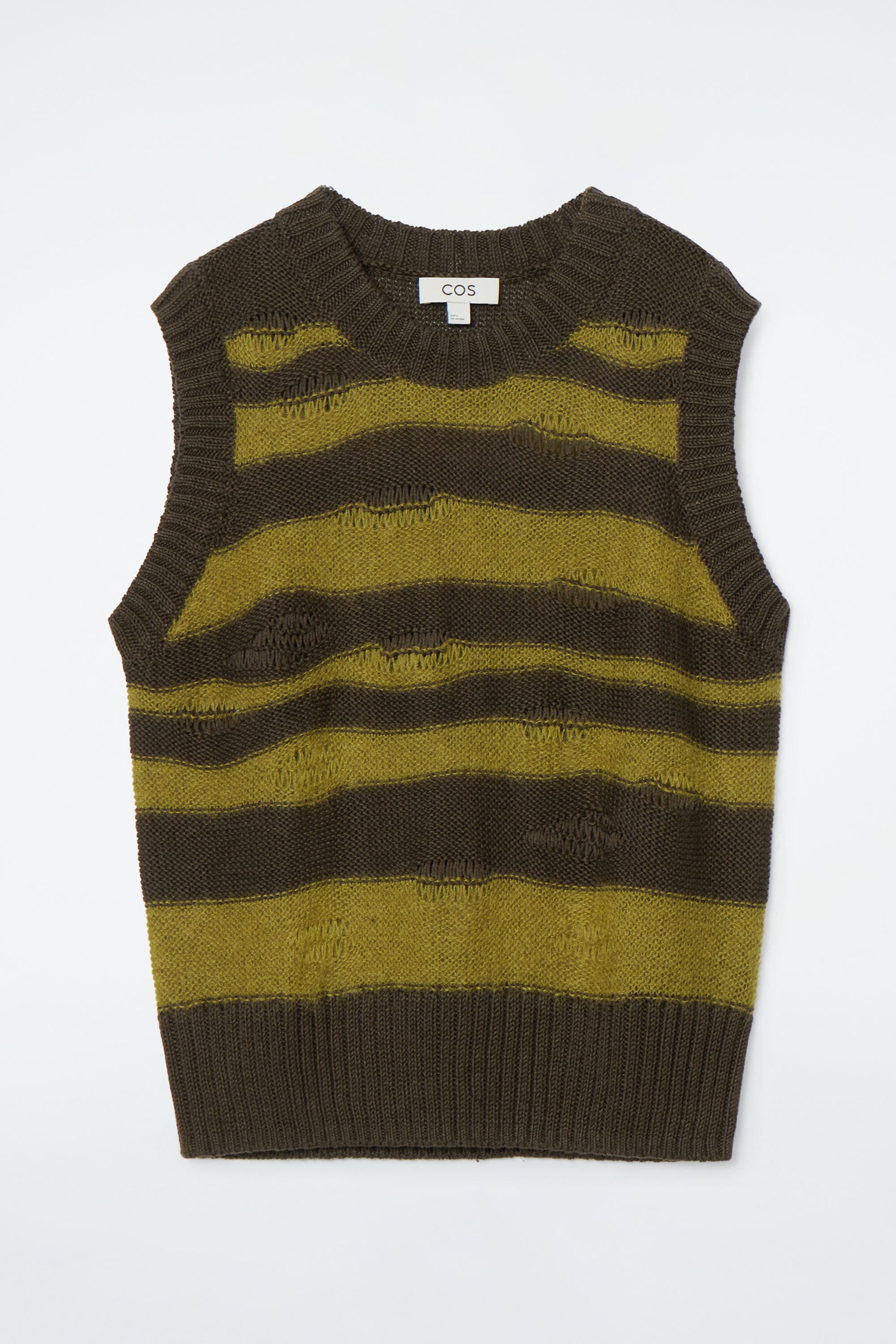 NKNIT linen mix KNIT vest ① NKNIT linen mix KNIT vest ①