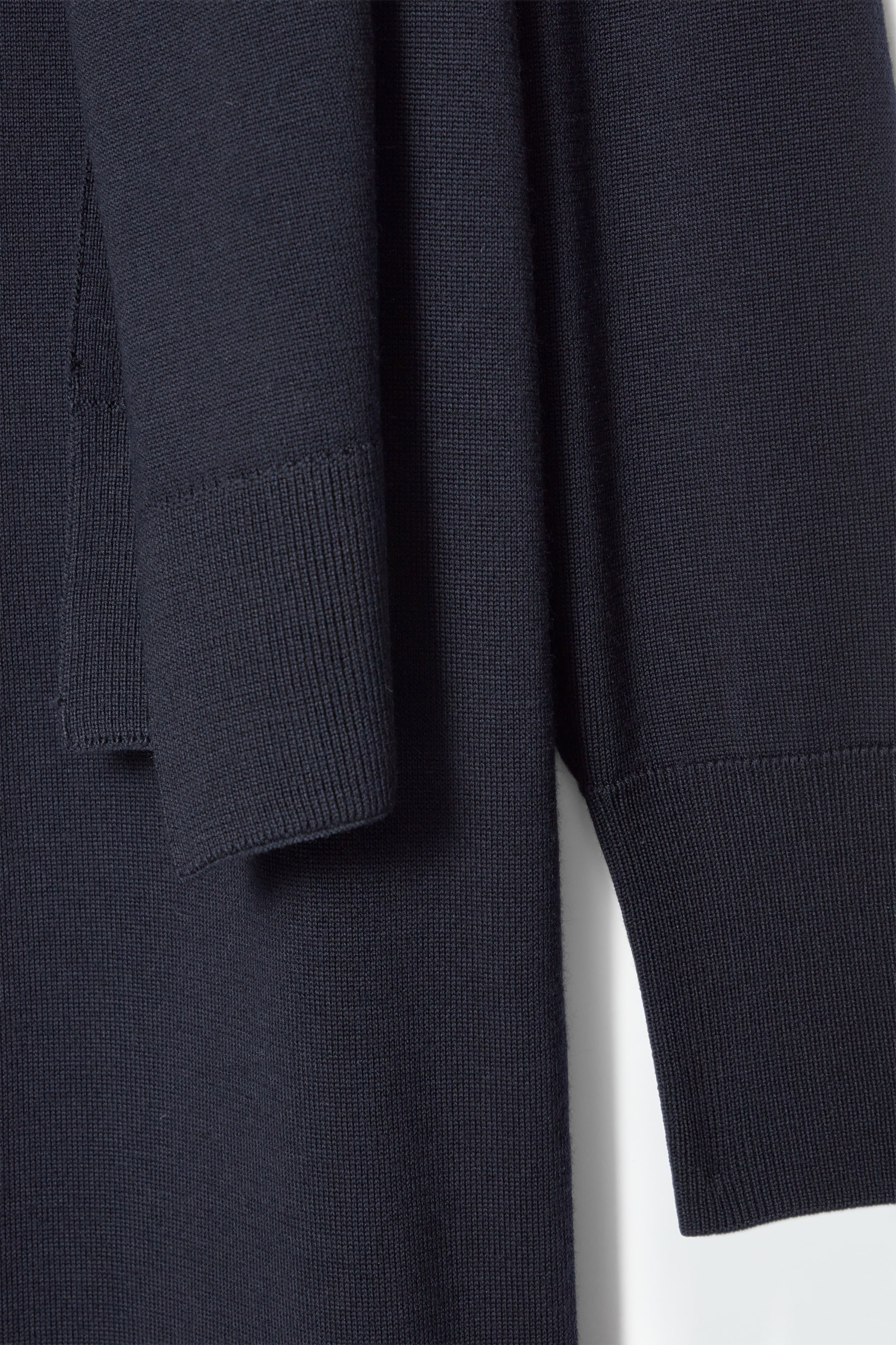 View larger image: SCARF-DETAIL WOOL MAXI DRESS - NAVY - Ladies | H&M GB 2