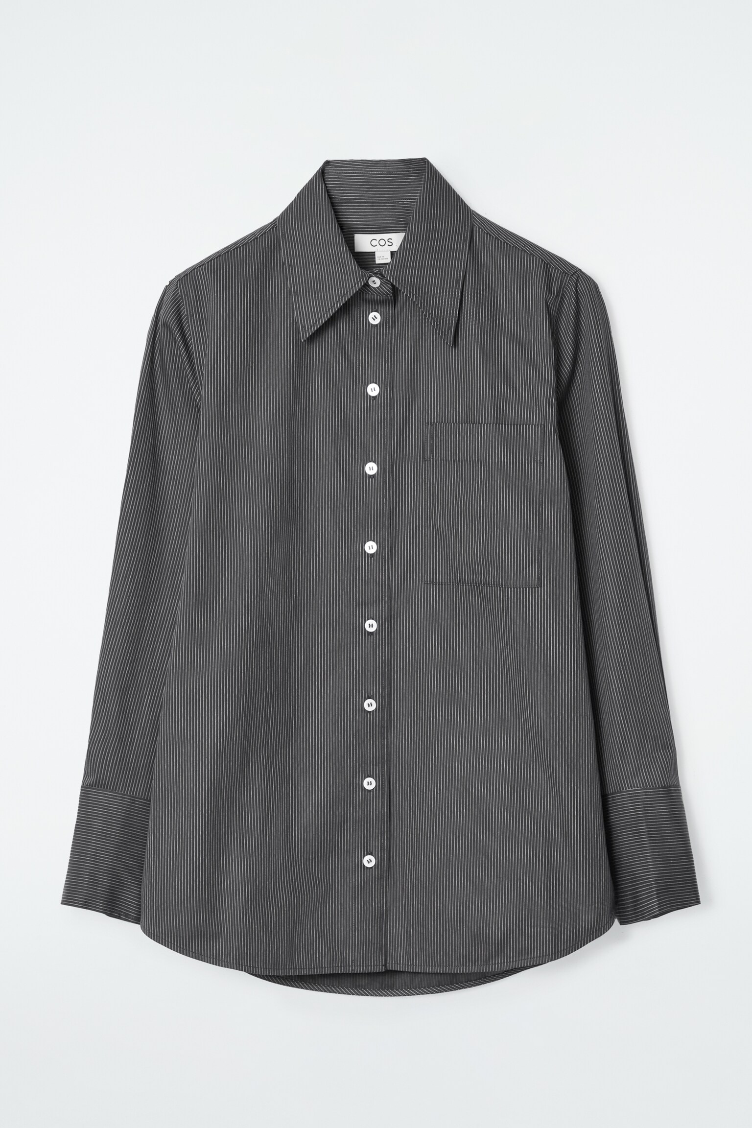 CAMICIA SARTORIALE OVERSIZE - NERO / GESSATO/BIANCO/LILLA/AZZURRO/GIALLO