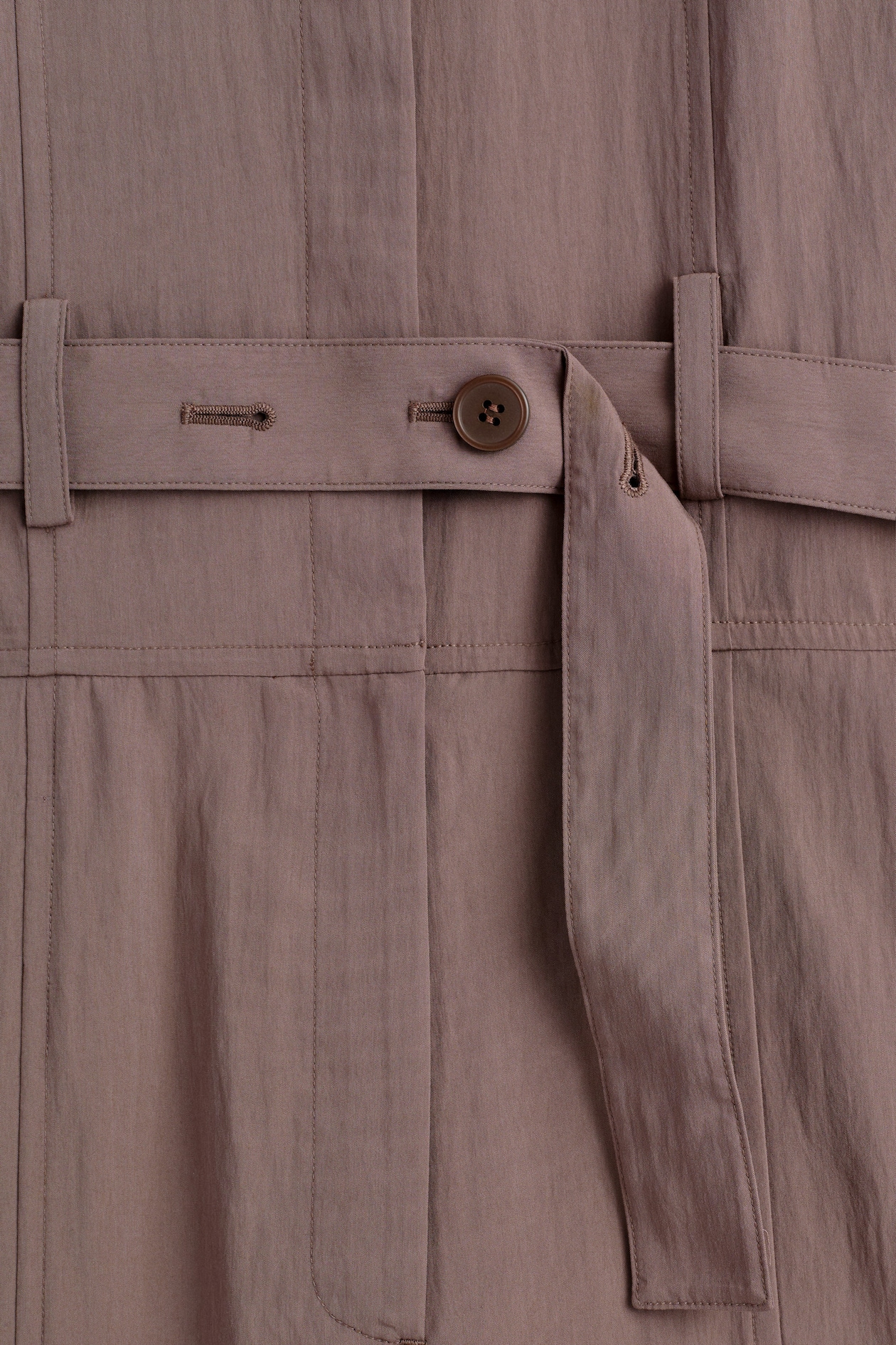 BELTED MODAL COVERALL — TERRACOTTA